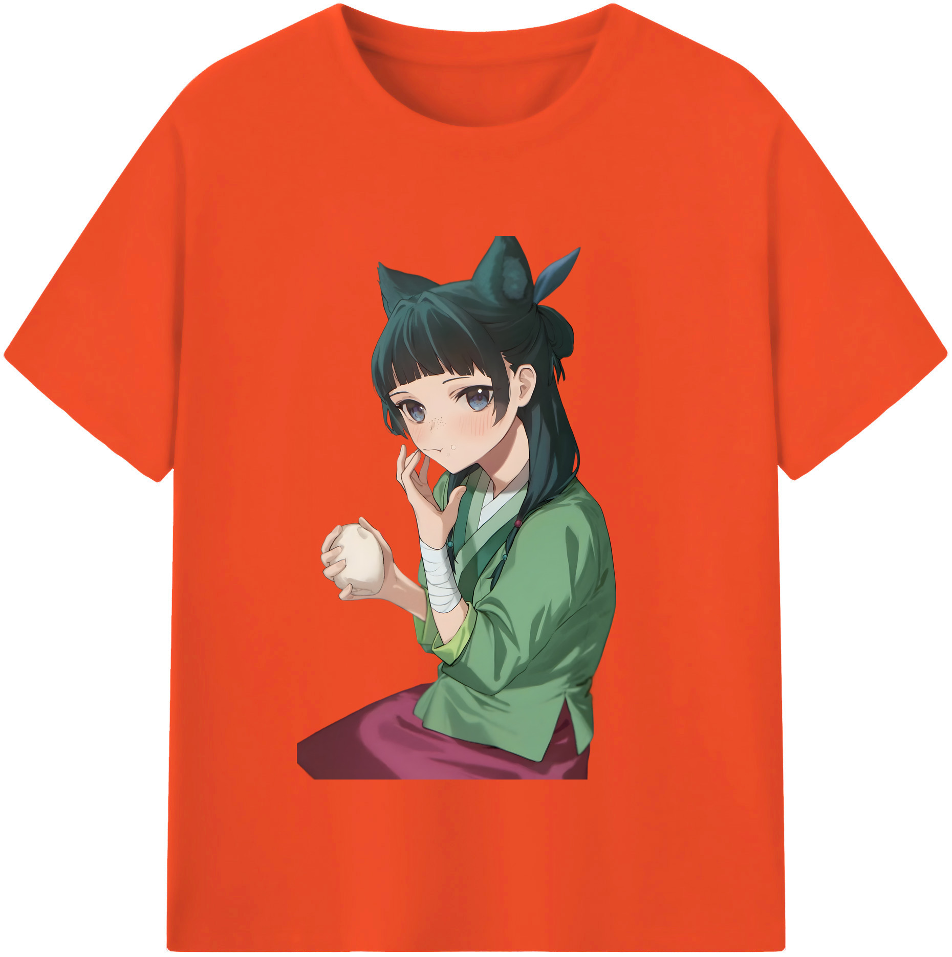（画像用） 薬屋のひとりごと The Apothecary Diaries 綿100％半袖Tシャツ（フロントプリント）