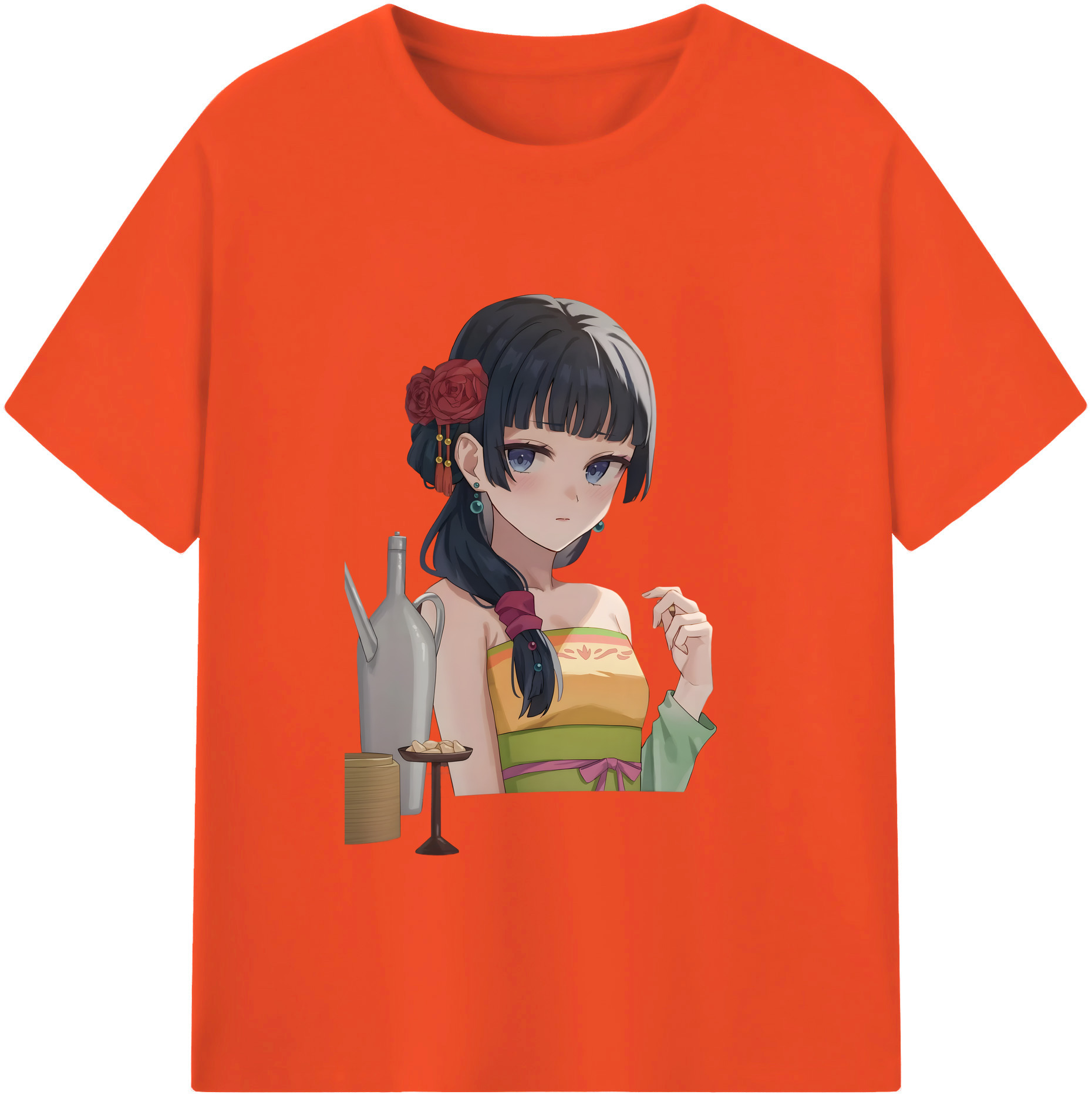 （画像用） 薬屋のひとりごと The Apothecary Diaries 綿100％半袖Tシャツ（フロントプリント）