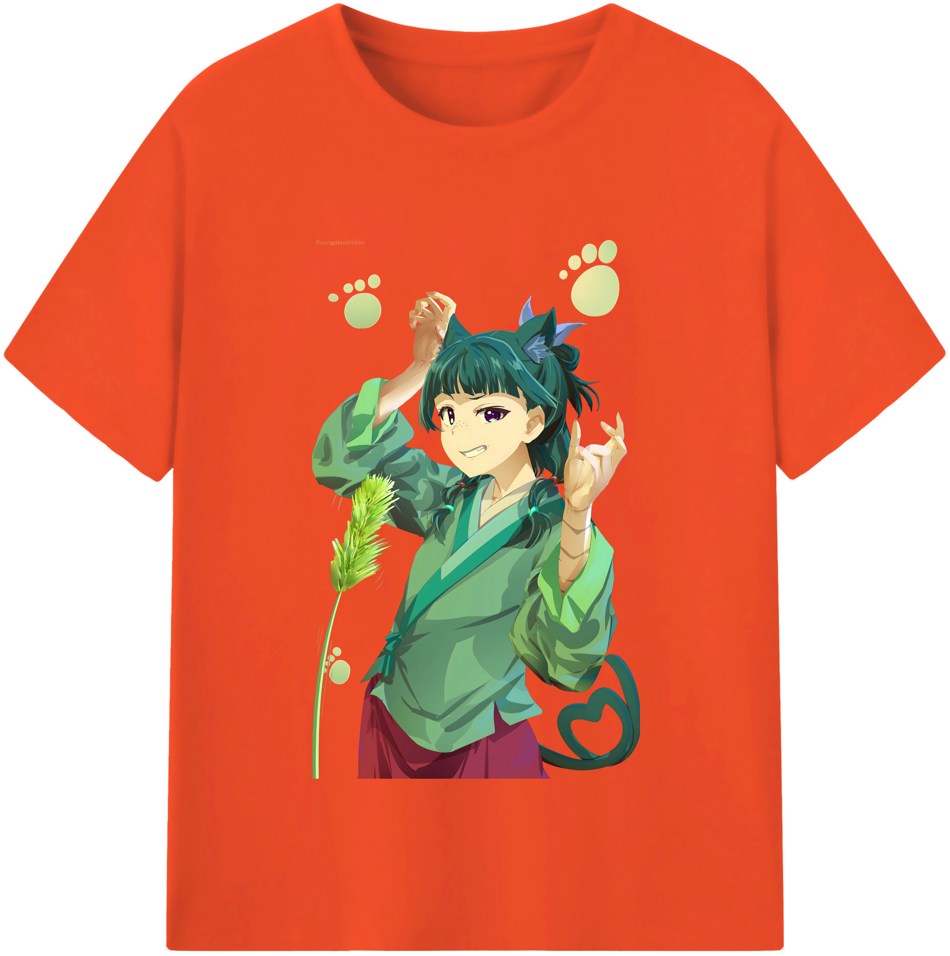 （画像用） 薬屋のひとりごと The Apothecary Diaries 綿100％半袖Tシャツ（フロントプリント）