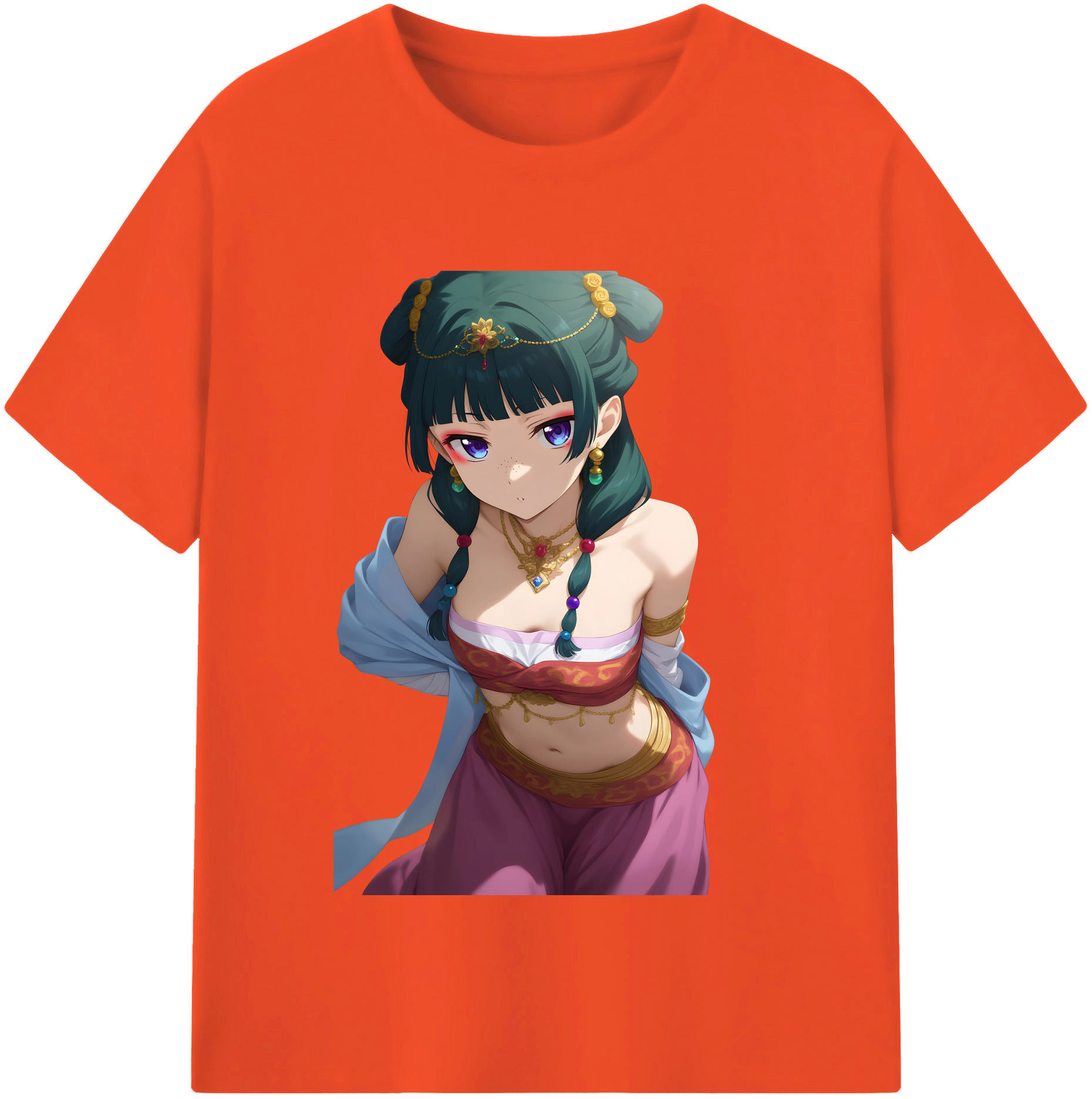 （画像用） 薬屋のひとりごと The Apothecary Diaries 綿100％半袖Tシャツ（フロントプリント）