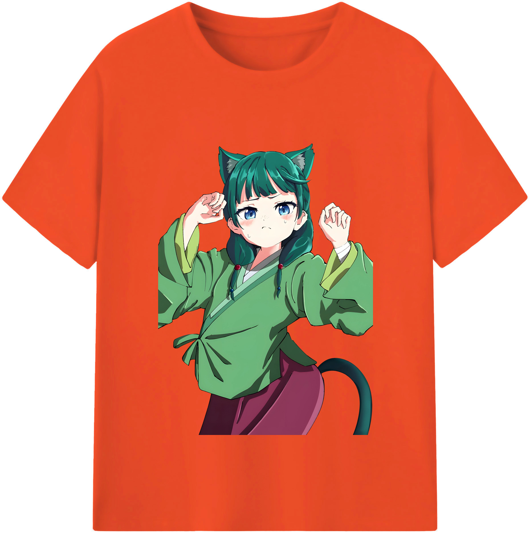 （画像用） 薬屋のひとりごと The Apothecary Diaries 綿100％半袖Tシャツ（フロントプリント）