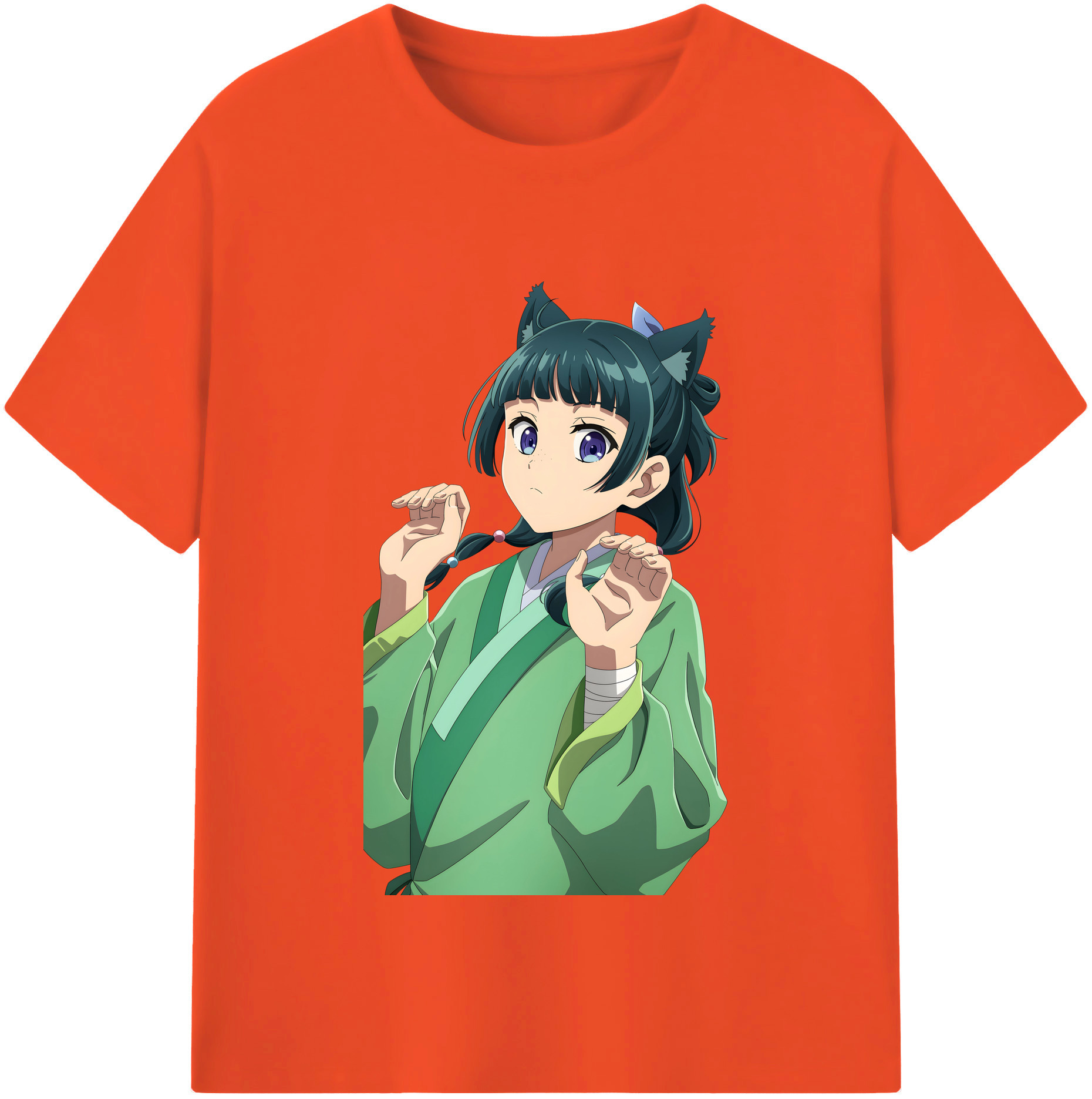 （画像用） 薬屋のひとりごと The Apothecary Diaries 綿100％半袖Tシャツ（フロントプリント）
