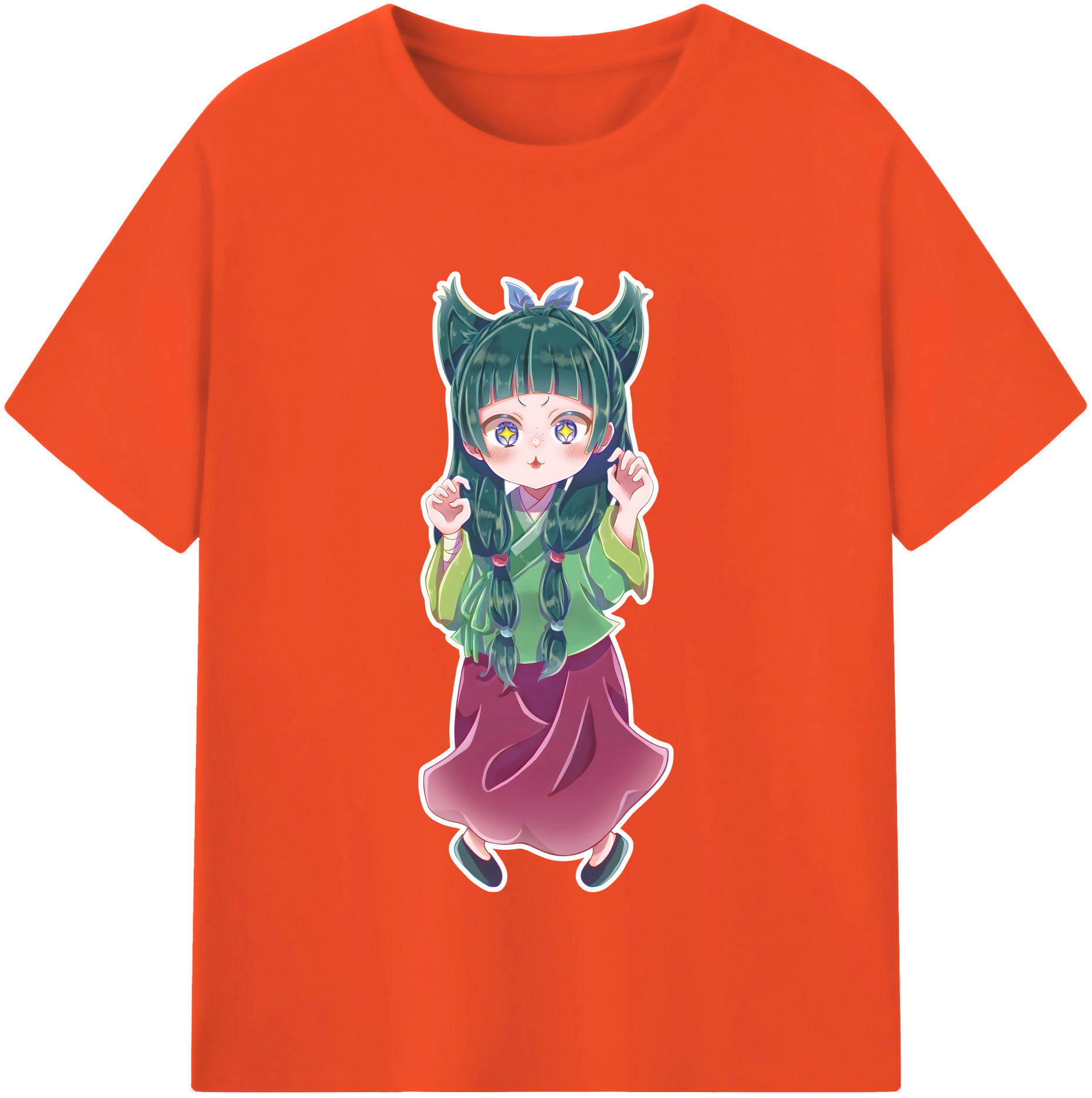 （画像用） 薬屋のひとりごと The Apothecary Diaries 綿100％半袖Tシャツ（フロントプリント）