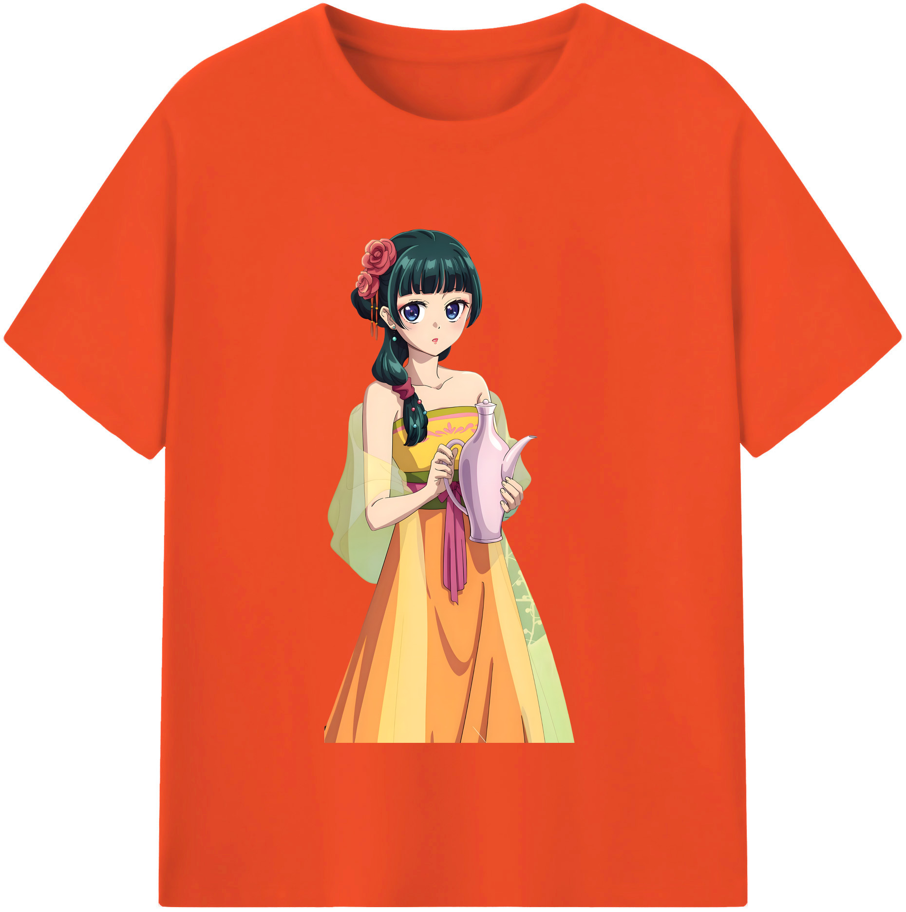 （画像用） 薬屋のひとりごと The Apothecary Diaries 綿100％半袖Tシャツ（フロントプリント）