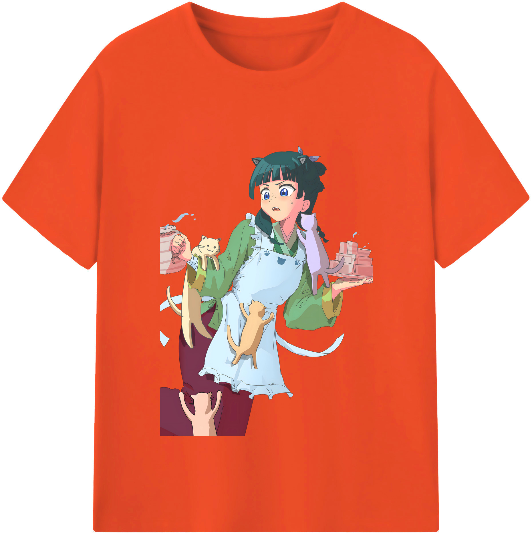 （画像用） 薬屋のひとりごと The Apothecary Diaries 綿100％半袖Tシャツ（フロントプリント）