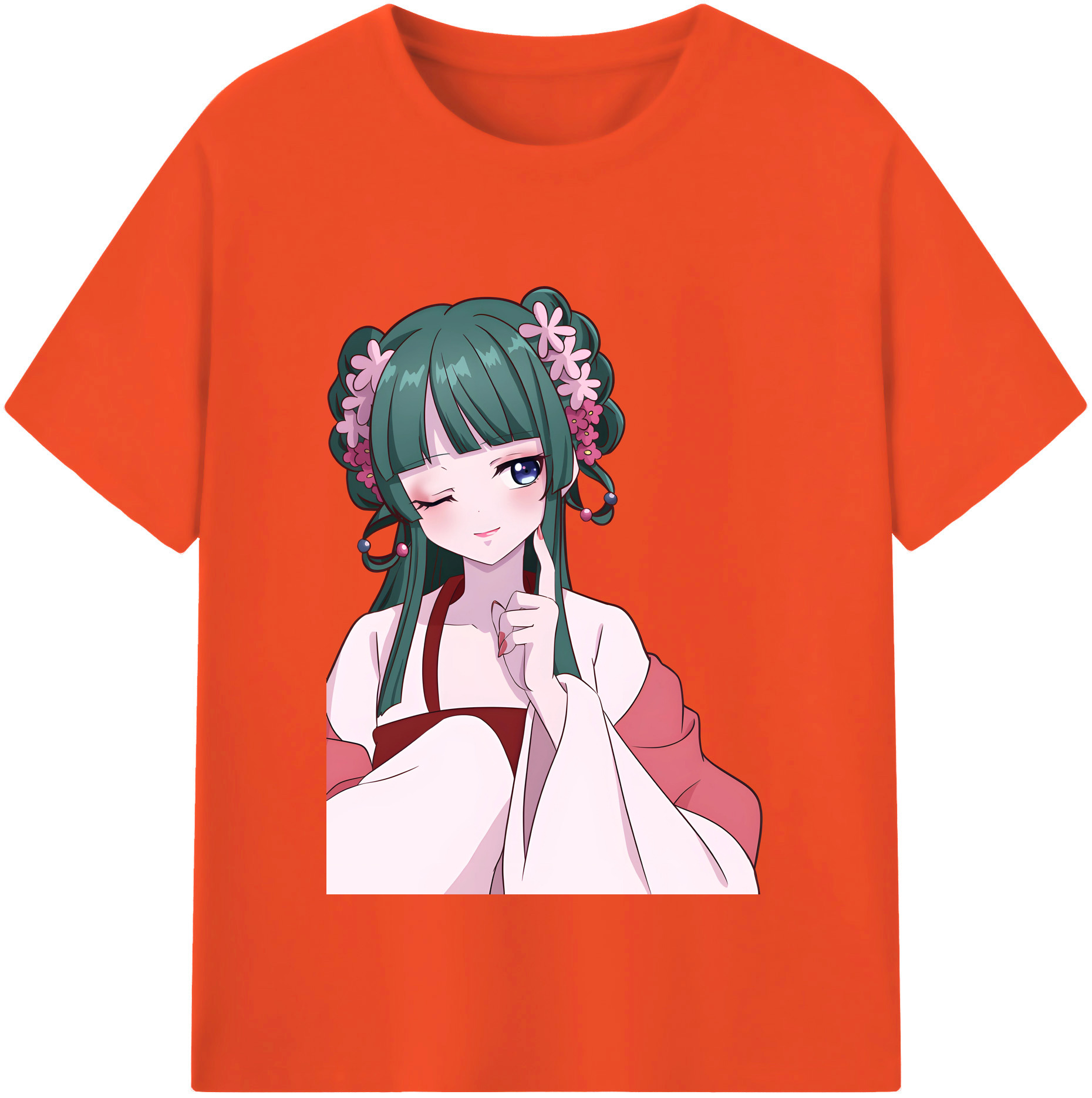 （画像用） 薬屋のひとりごと The Apothecary Diaries 綿100％半袖Tシャツ（フロントプリント）