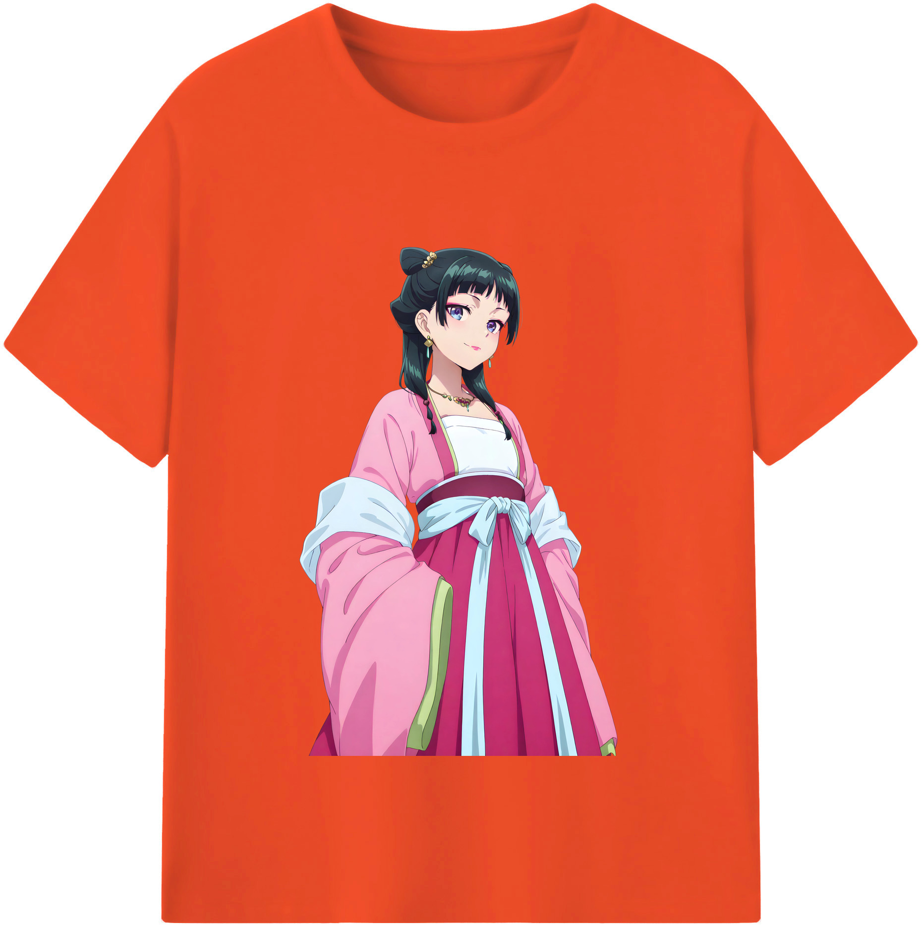 （画像用） 薬屋のひとりごと The Apothecary Diaries 綿100％半袖Tシャツ（フロントプリント）