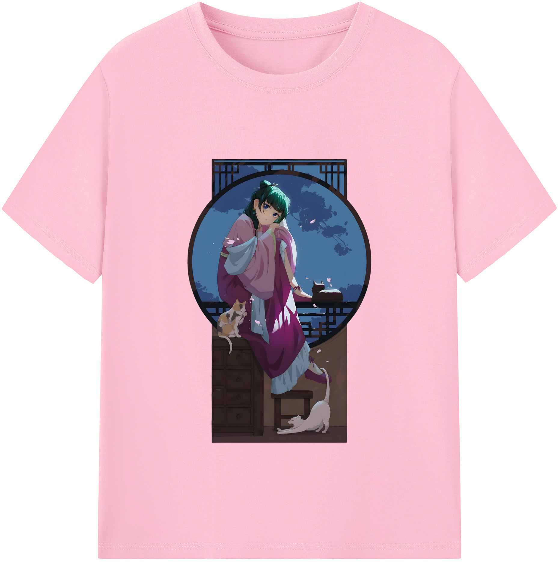 （画像用） 薬屋のひとりごと The Apothecary Diaries 綿100％半袖Tシャツ（フロントプリント）