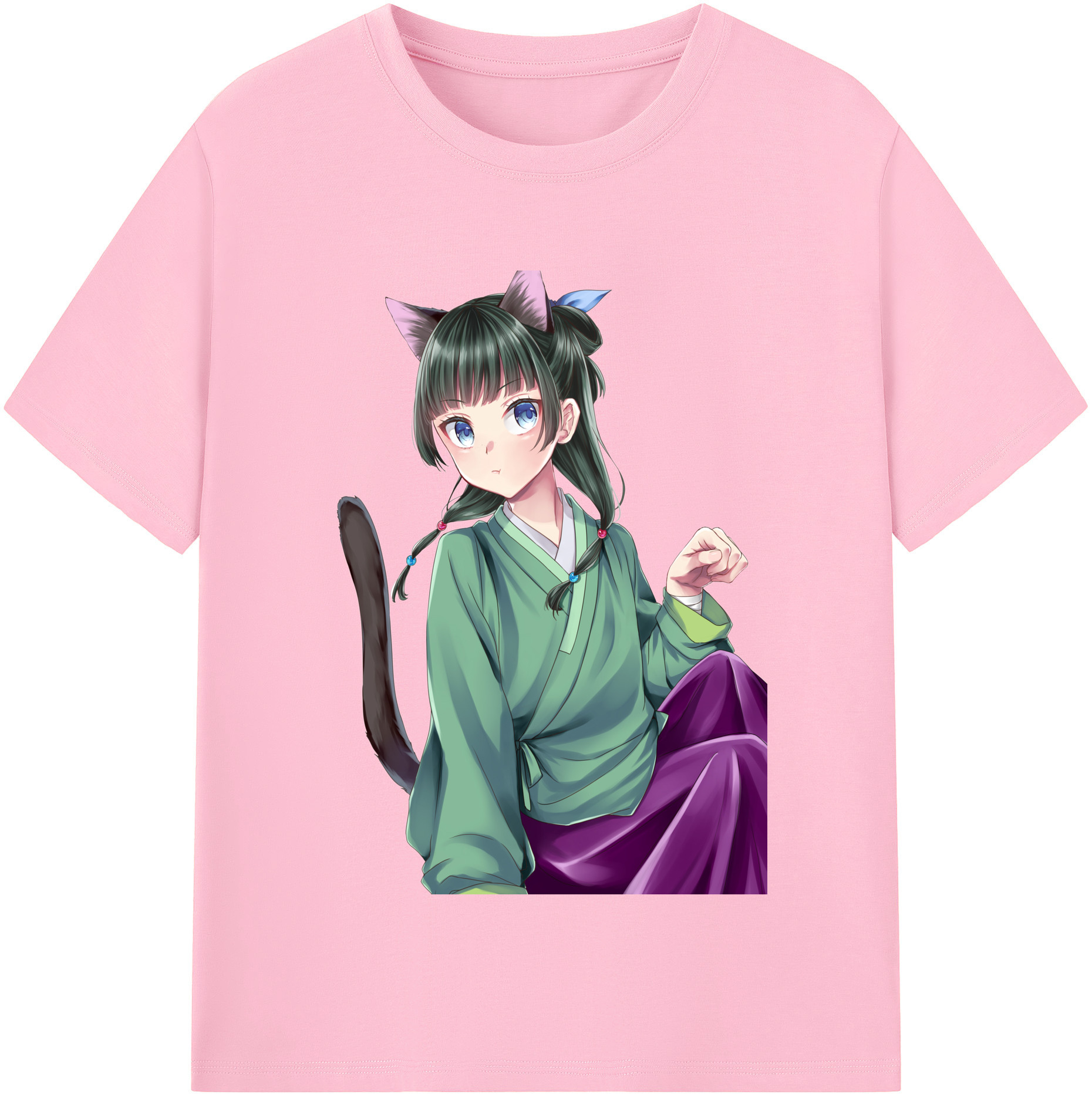 （画像用） 薬屋のひとりごと The Apothecary Diaries 綿100％半袖Tシャツ（フロントプリント）