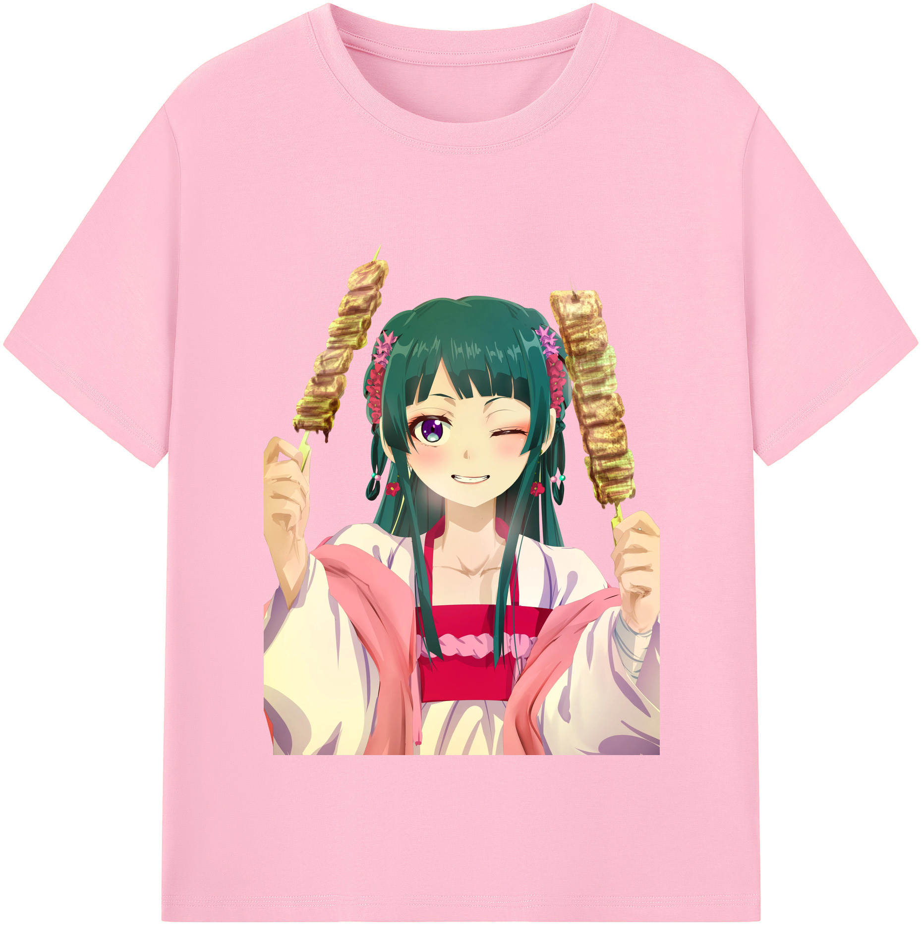 （画像用） 薬屋のひとりごと The Apothecary Diaries 綿100％半袖Tシャツ（フロントプリント）