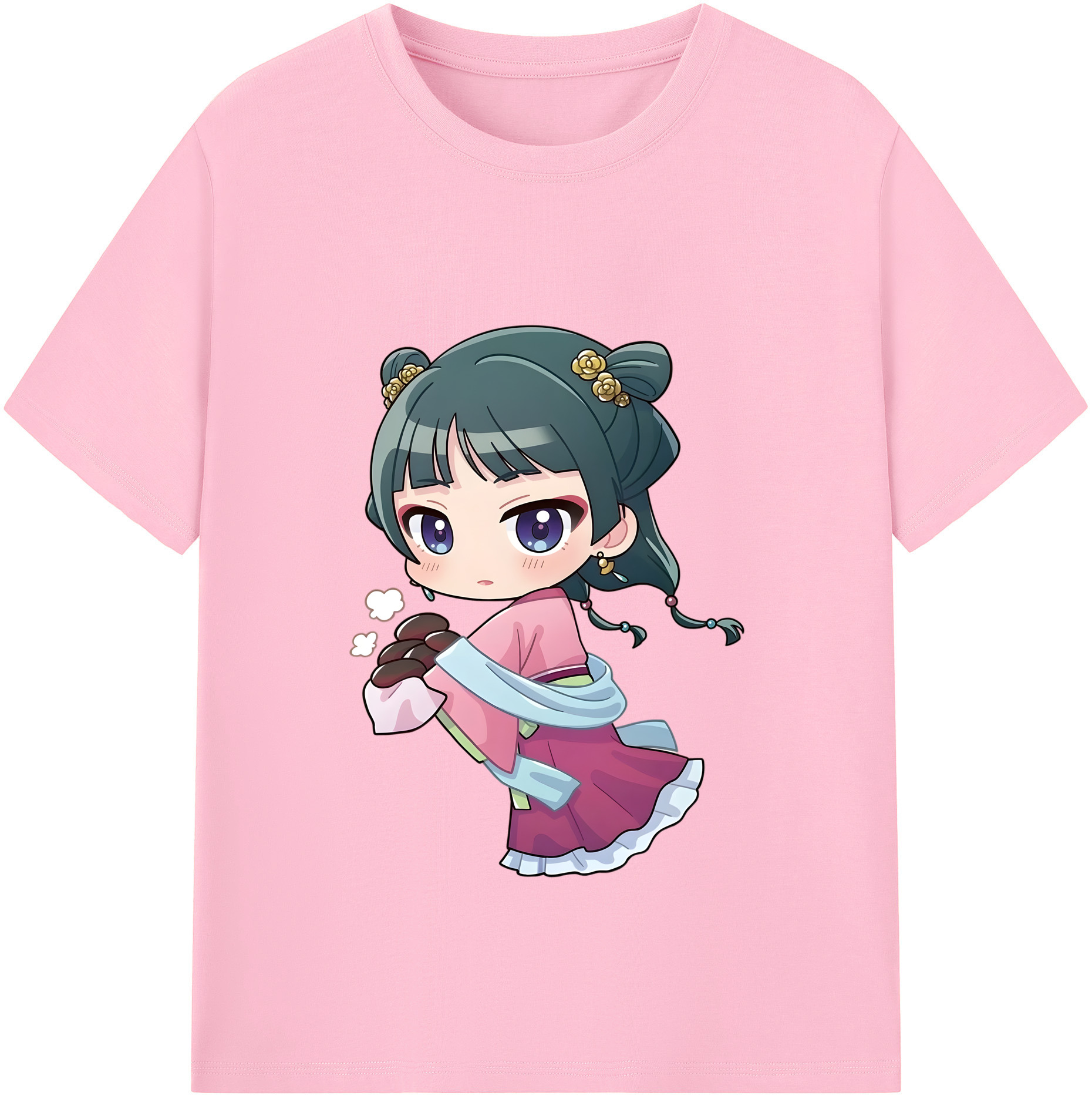 （画像用） 薬屋のひとりごと The Apothecary Diaries 綿100％半袖Tシャツ（フロントプリント）