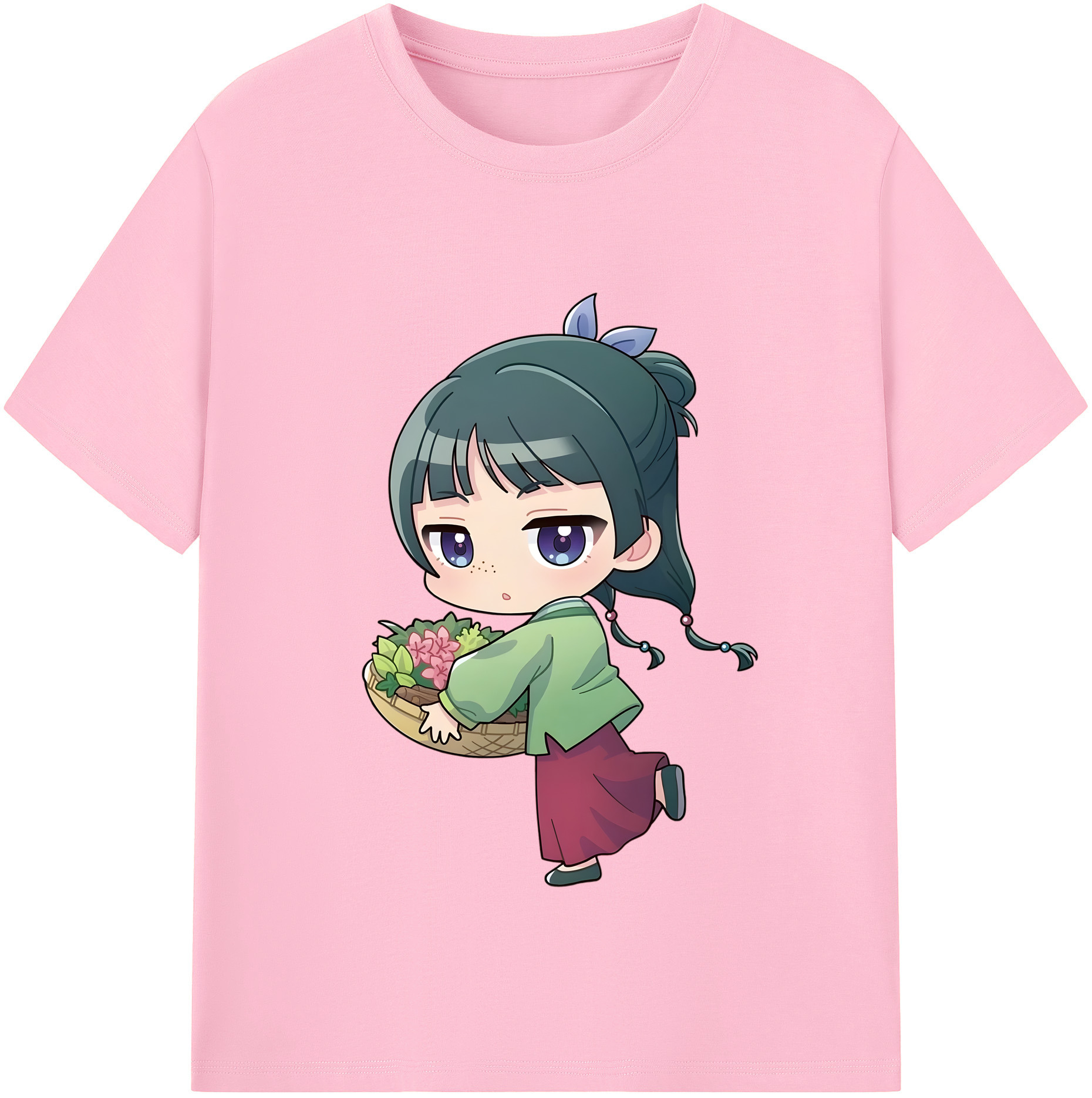 （画像用） 薬屋のひとりごと The Apothecary Diaries 綿100％半袖Tシャツ（フロントプリント）