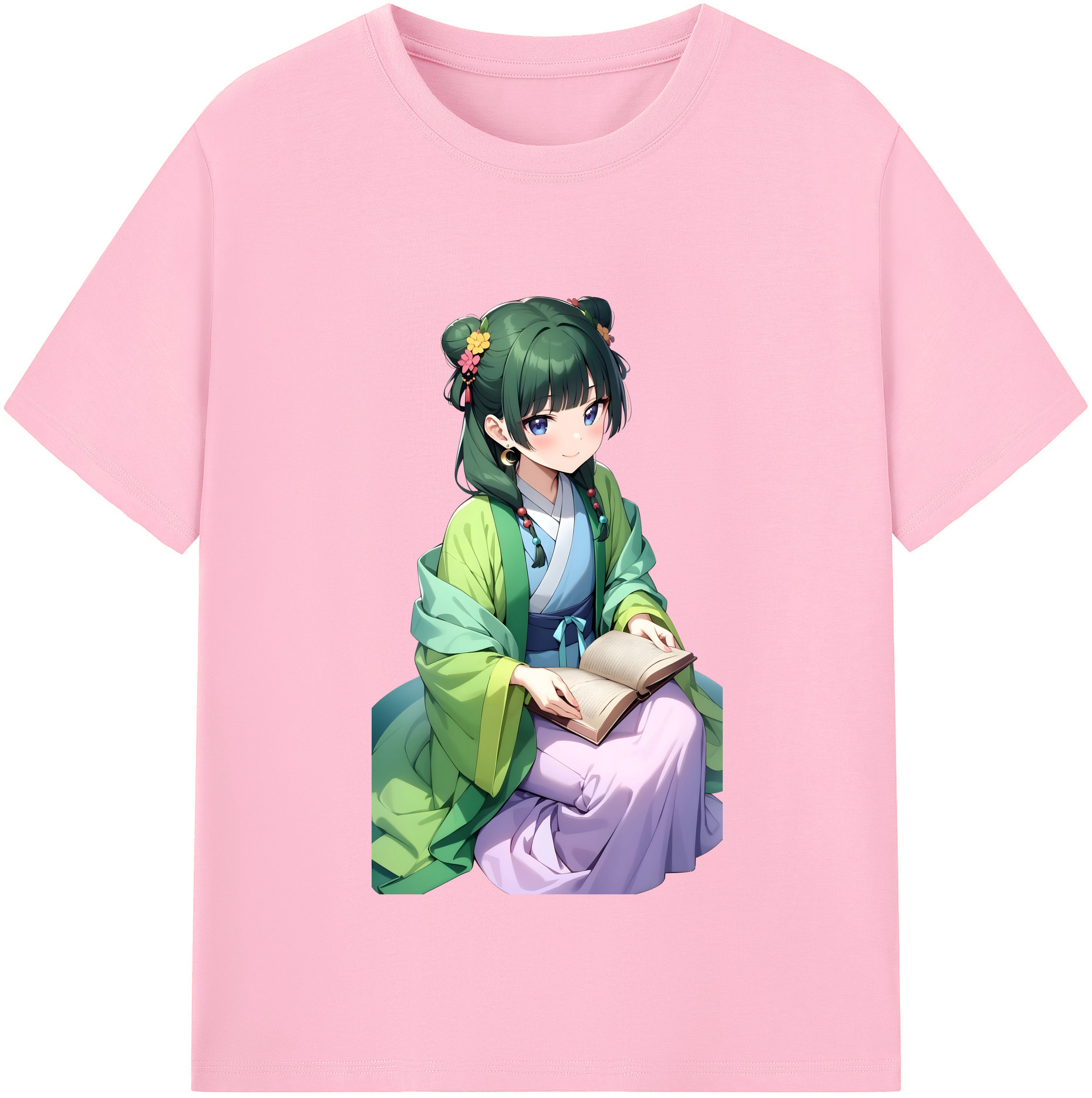 （画像用） 薬屋のひとりごと The Apothecary Diaries 綿100％半袖Tシャツ（フロントプリント）