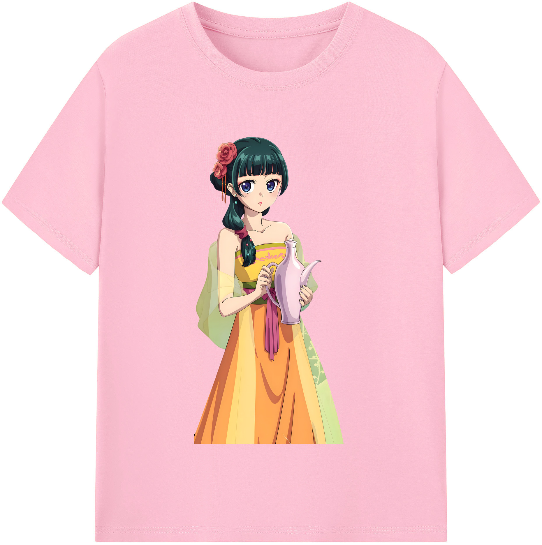 （画像用） 薬屋のひとりごと The Apothecary Diaries 綿100％半袖Tシャツ（フロントプリント）