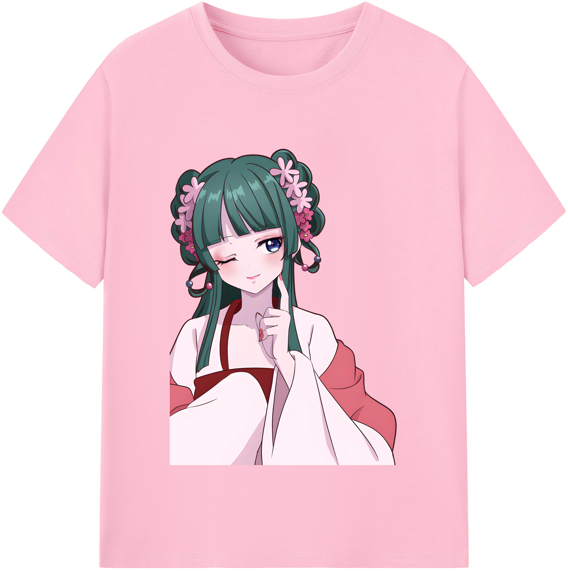 （画像用） 薬屋のひとりごと The Apothecary Diaries 綿100％半袖Tシャツ（フロントプリント）