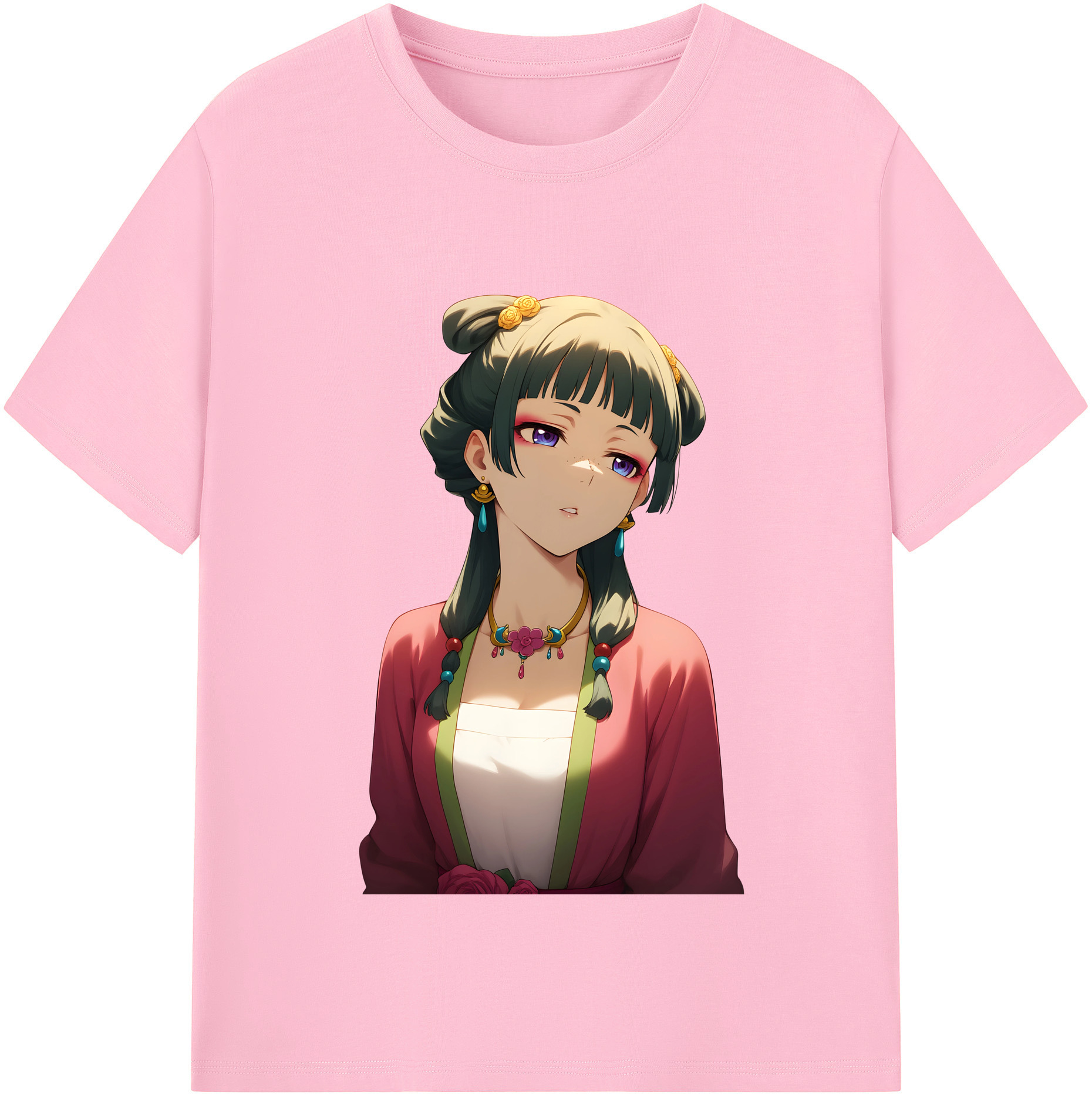 （画像用） 薬屋のひとりごと The Apothecary Diaries 綿100％半袖Tシャツ（フロントプリント）