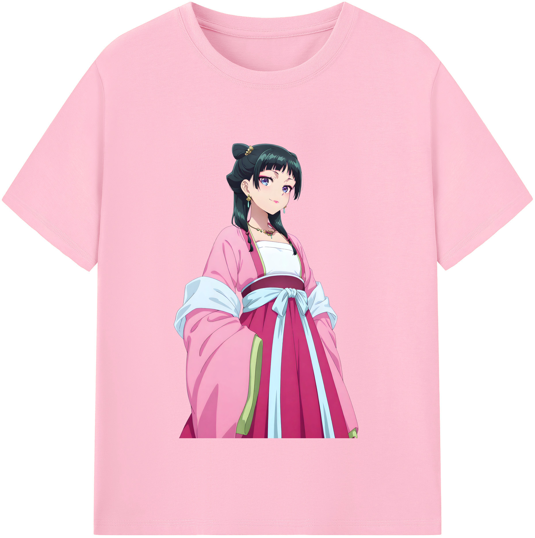 （画像用） 薬屋のひとりごと The Apothecary Diaries 綿100％半袖Tシャツ（フロントプリント）