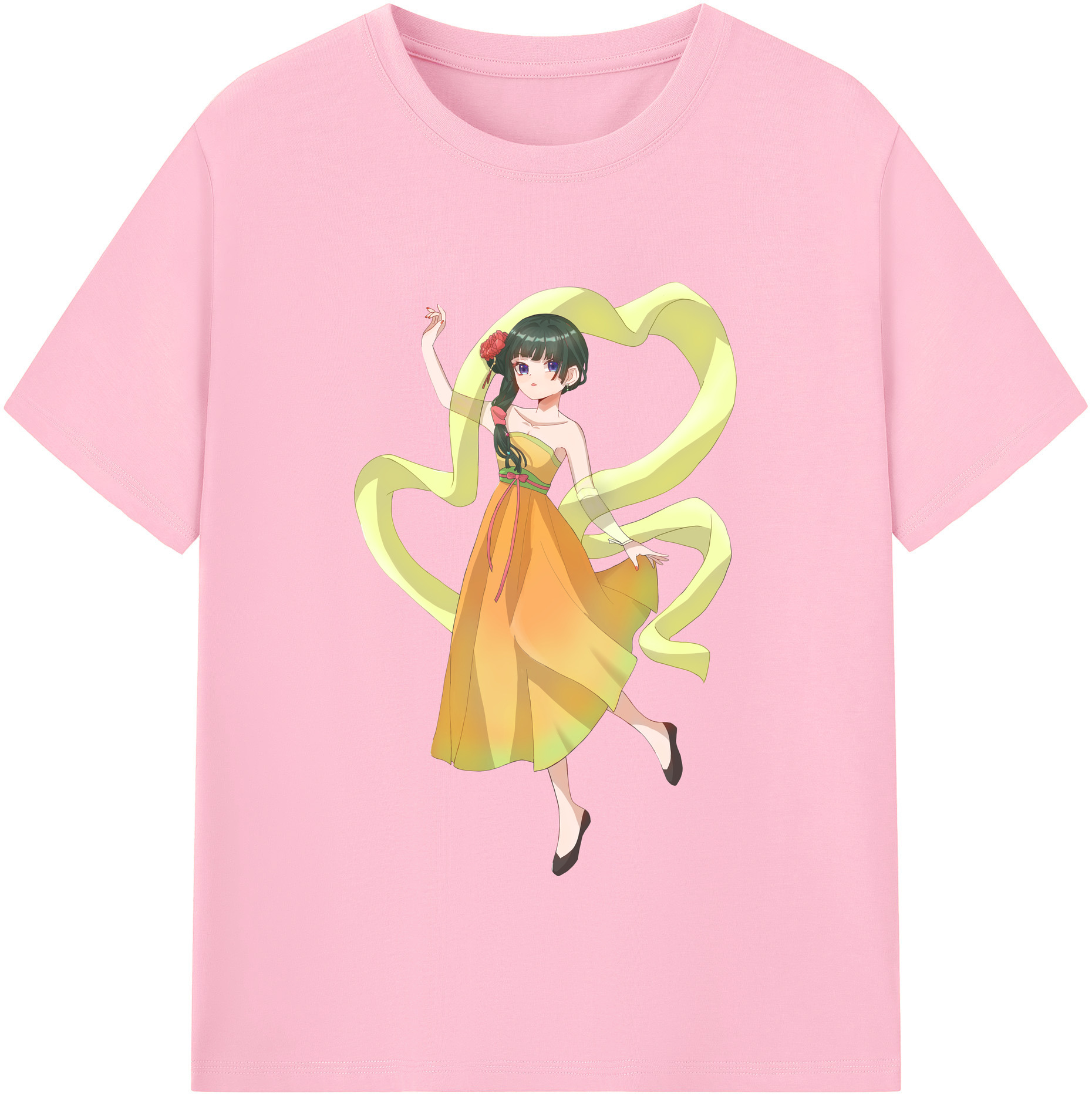 （画像用） 薬屋のひとりごと The Apothecary Diaries 綿100％半袖Tシャツ（フロントプリント）