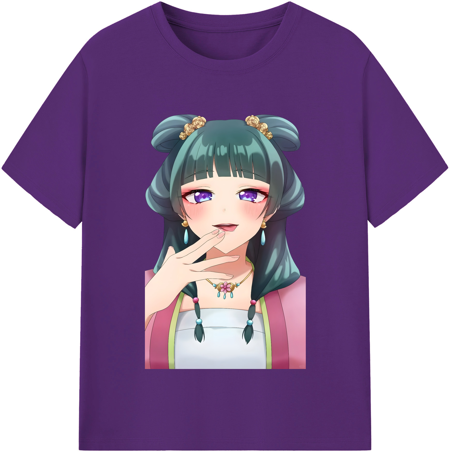 （画像用） 薬屋のひとりごと The Apothecary Diaries 綿100％半袖Tシャツ（フロントプリント）