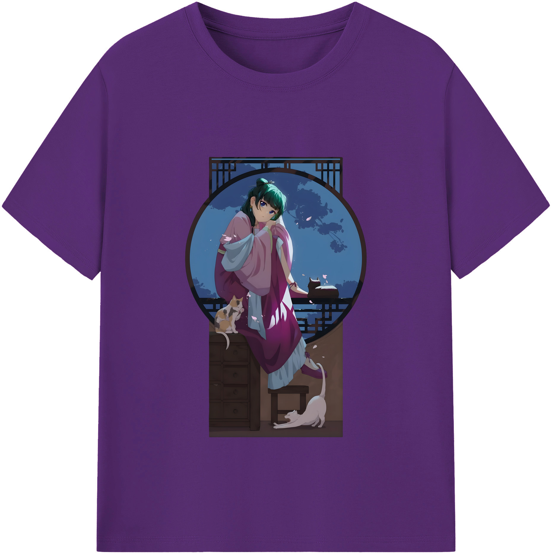 （画像用） 薬屋のひとりごと The Apothecary Diaries 綿100％半袖Tシャツ（フロントプリント）