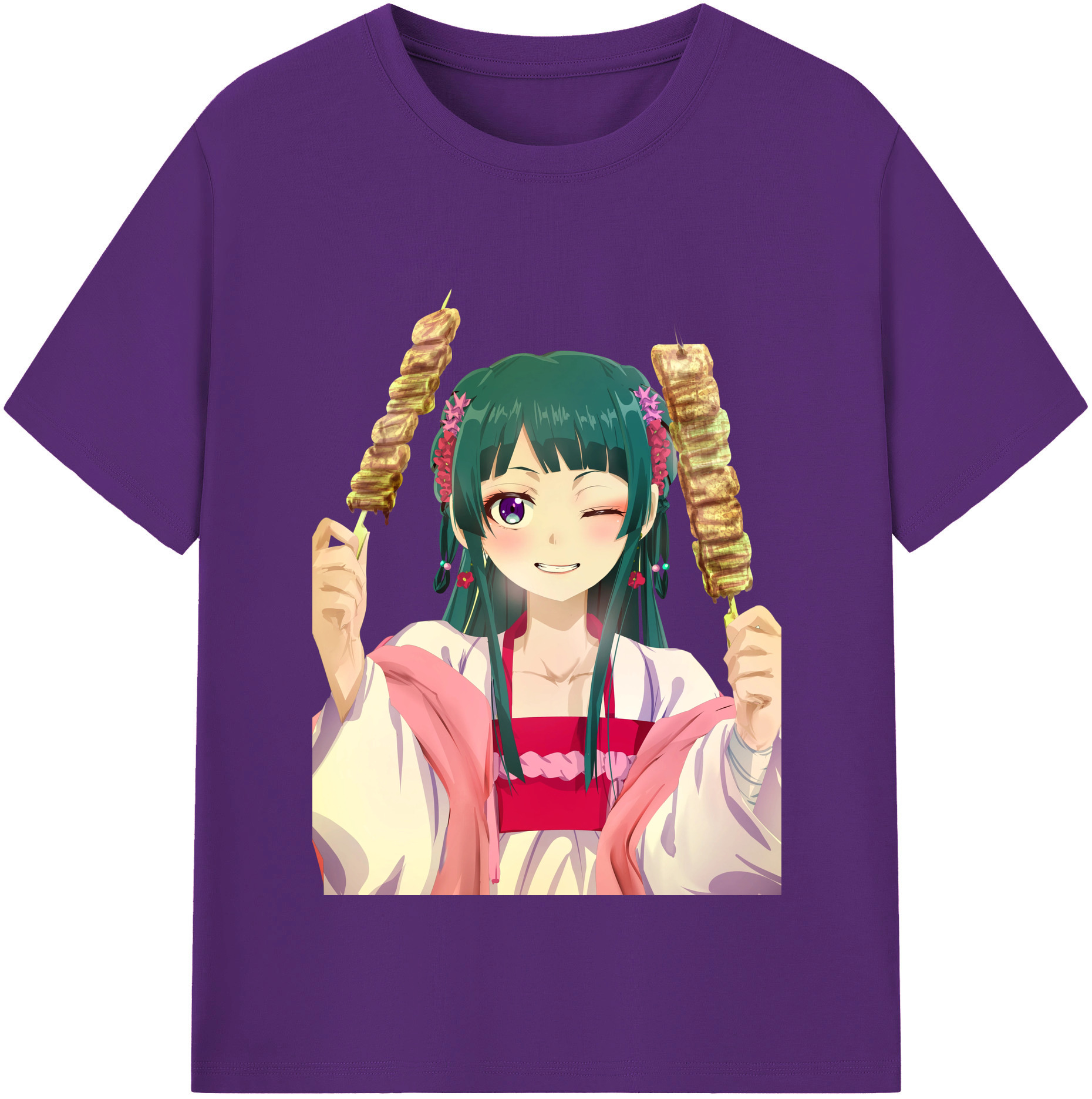 （画像用） 薬屋のひとりごと The Apothecary Diaries 綿100％半袖Tシャツ（フロントプリント）