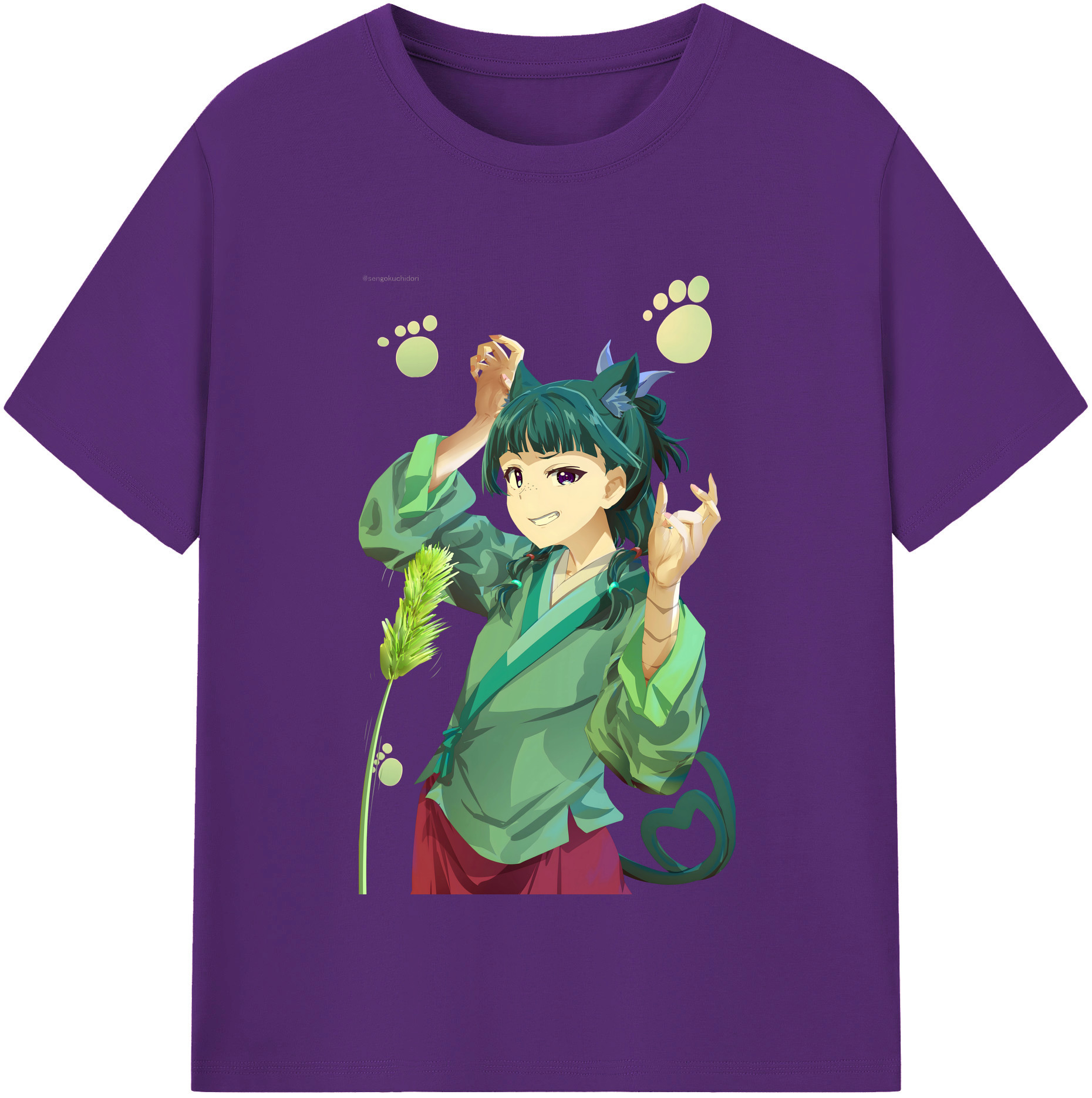（画像用） 薬屋のひとりごと The Apothecary Diaries 綿100％半袖Tシャツ（フロントプリント）