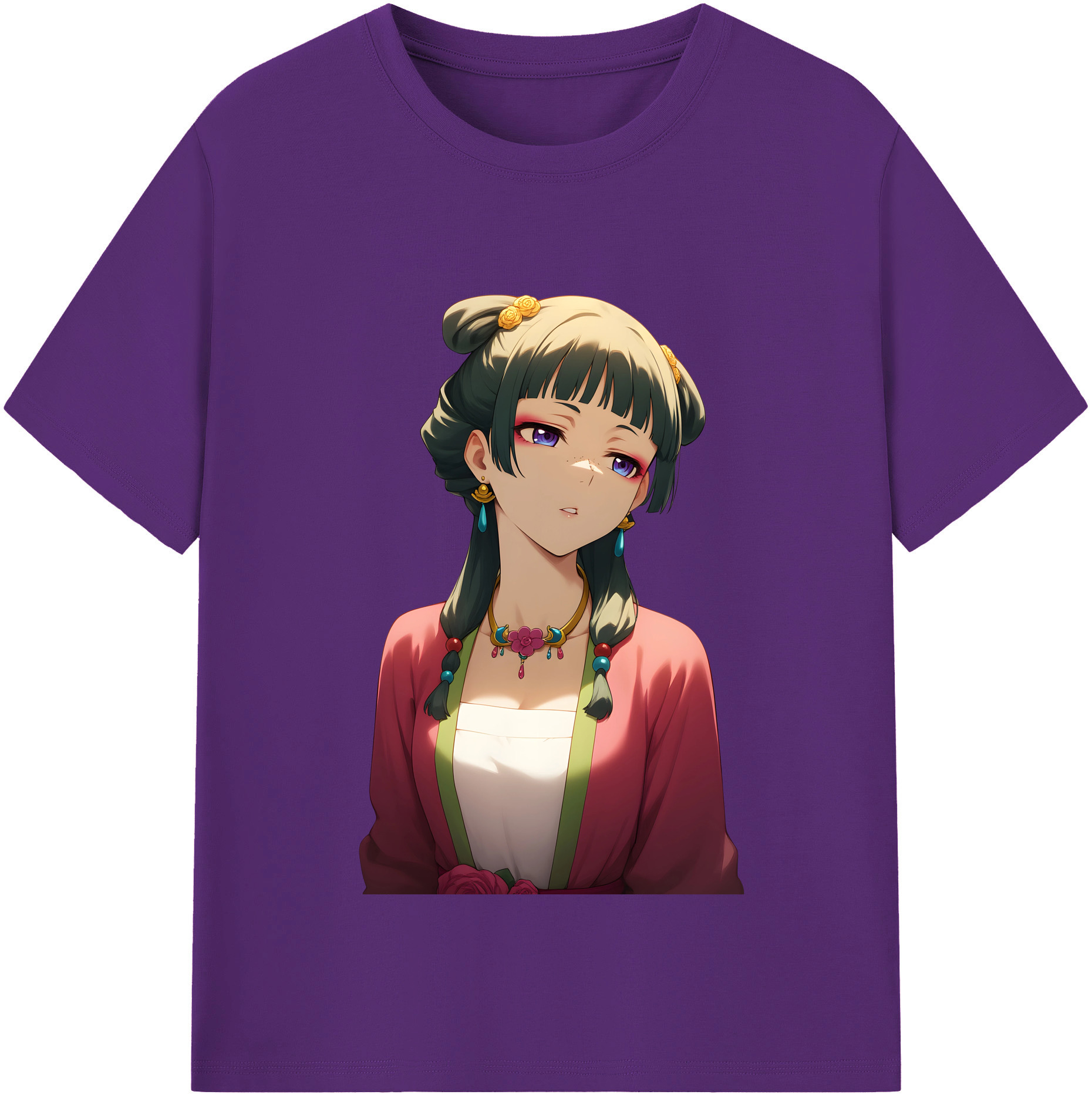 （画像用） 薬屋のひとりごと The Apothecary Diaries 綿100％半袖Tシャツ（フロントプリント）