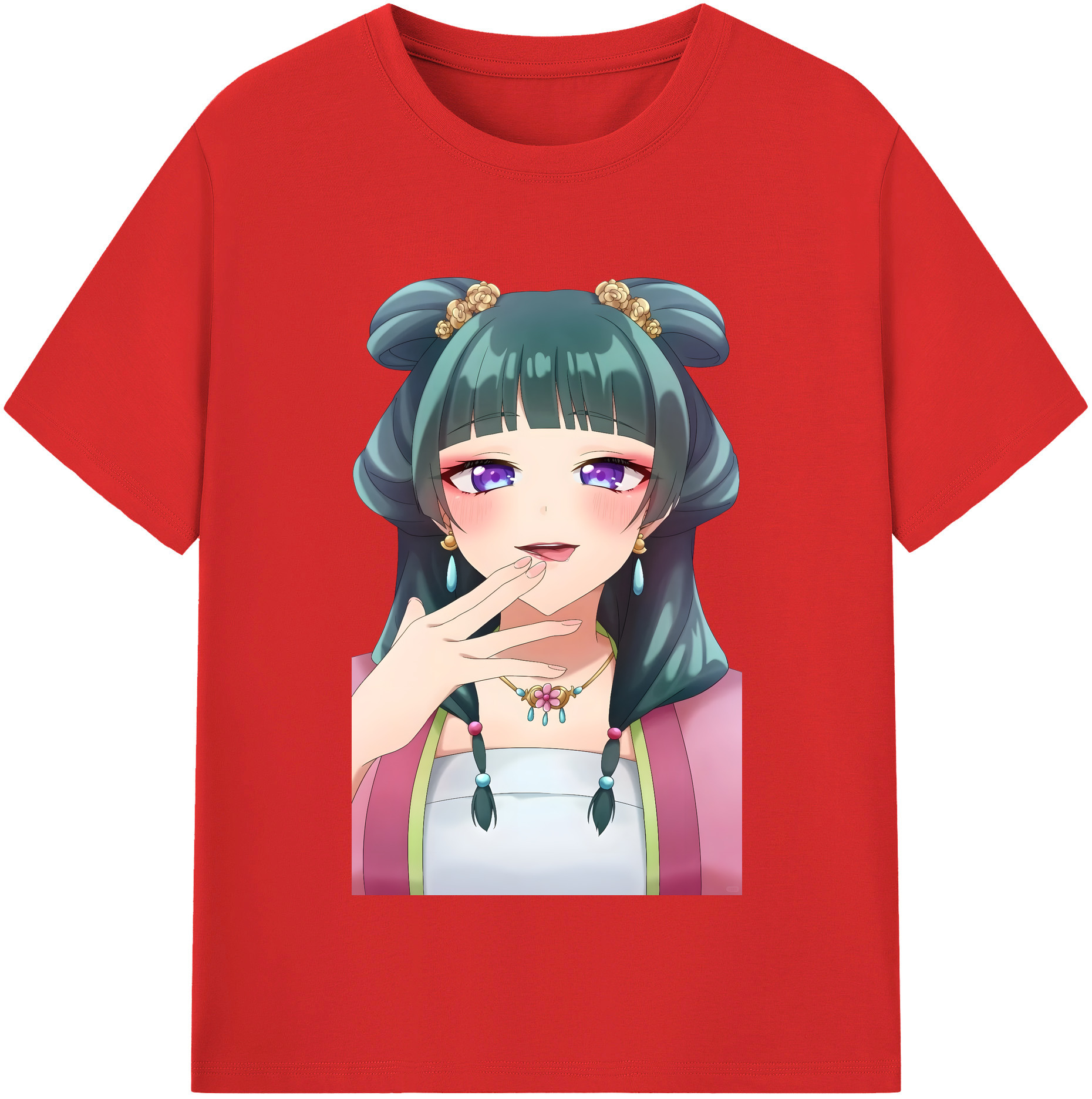 （画像用） 薬屋のひとりごと The Apothecary Diaries 綿100％半袖Tシャツ（フロントプリント）