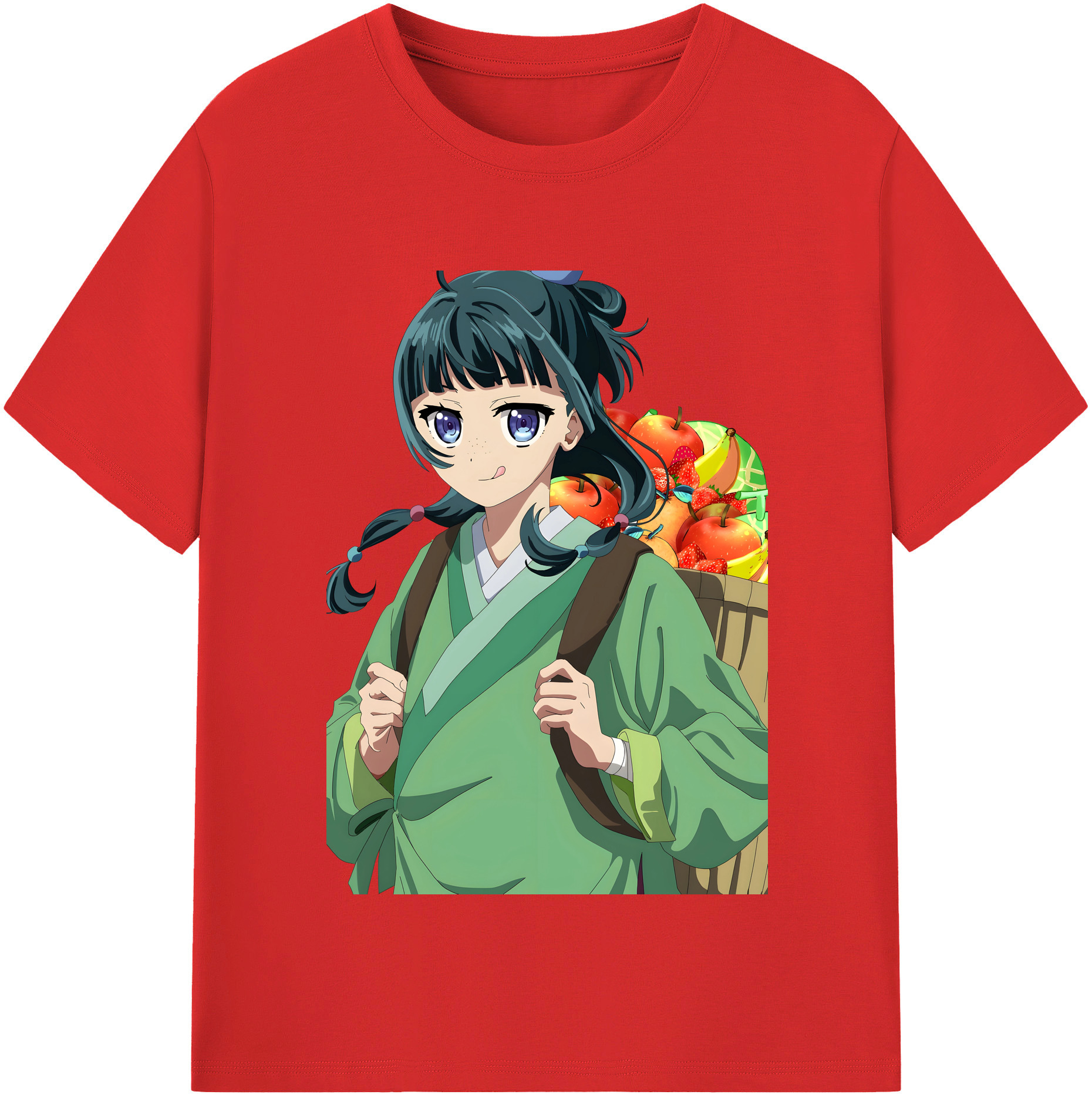 （画像用） 薬屋のひとりごと The Apothecary Diaries 綿100％半袖Tシャツ（フロントプリント）