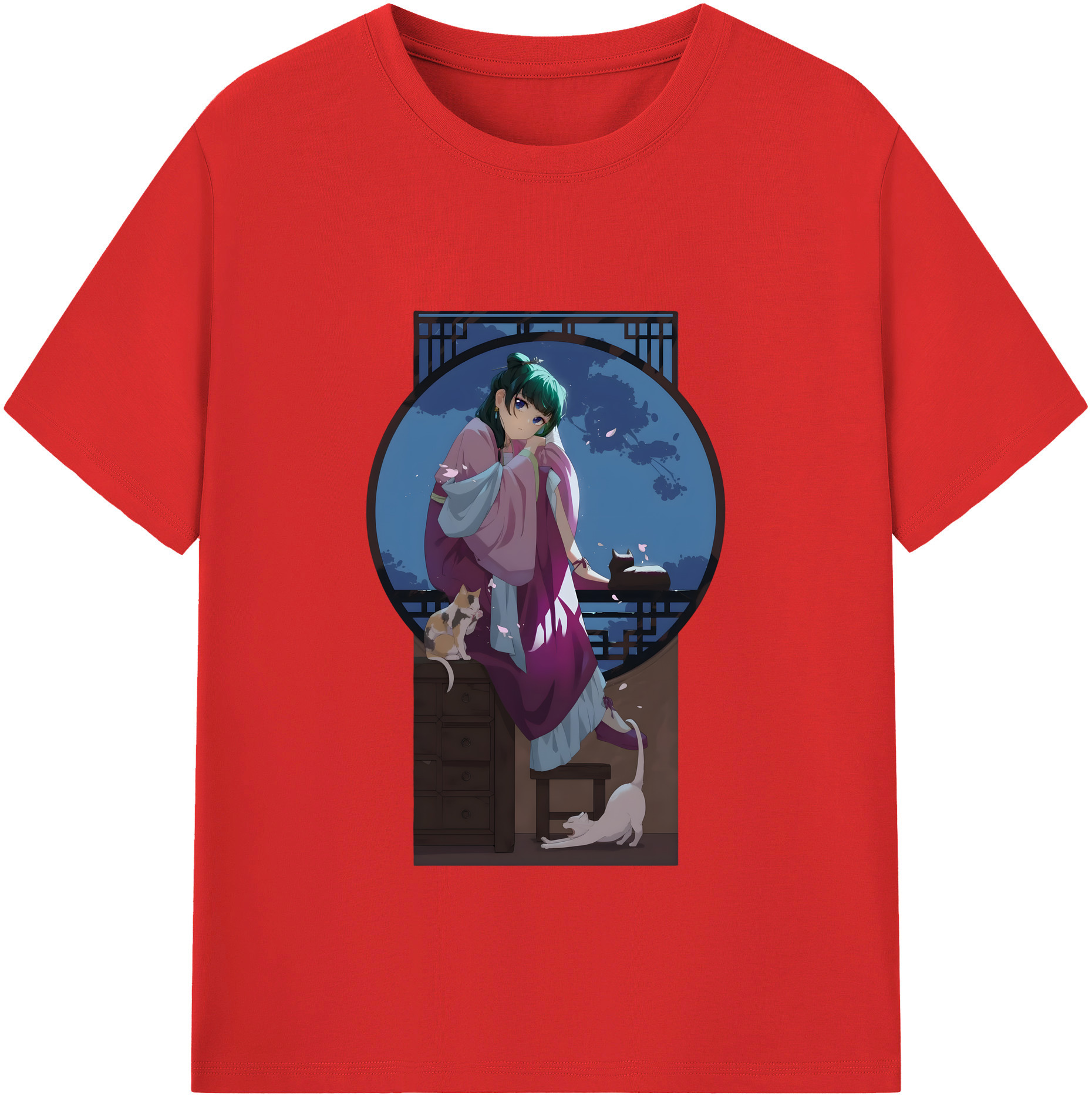 （画像用） 薬屋のひとりごと The Apothecary Diaries 綿100％半袖Tシャツ（フロントプリント）