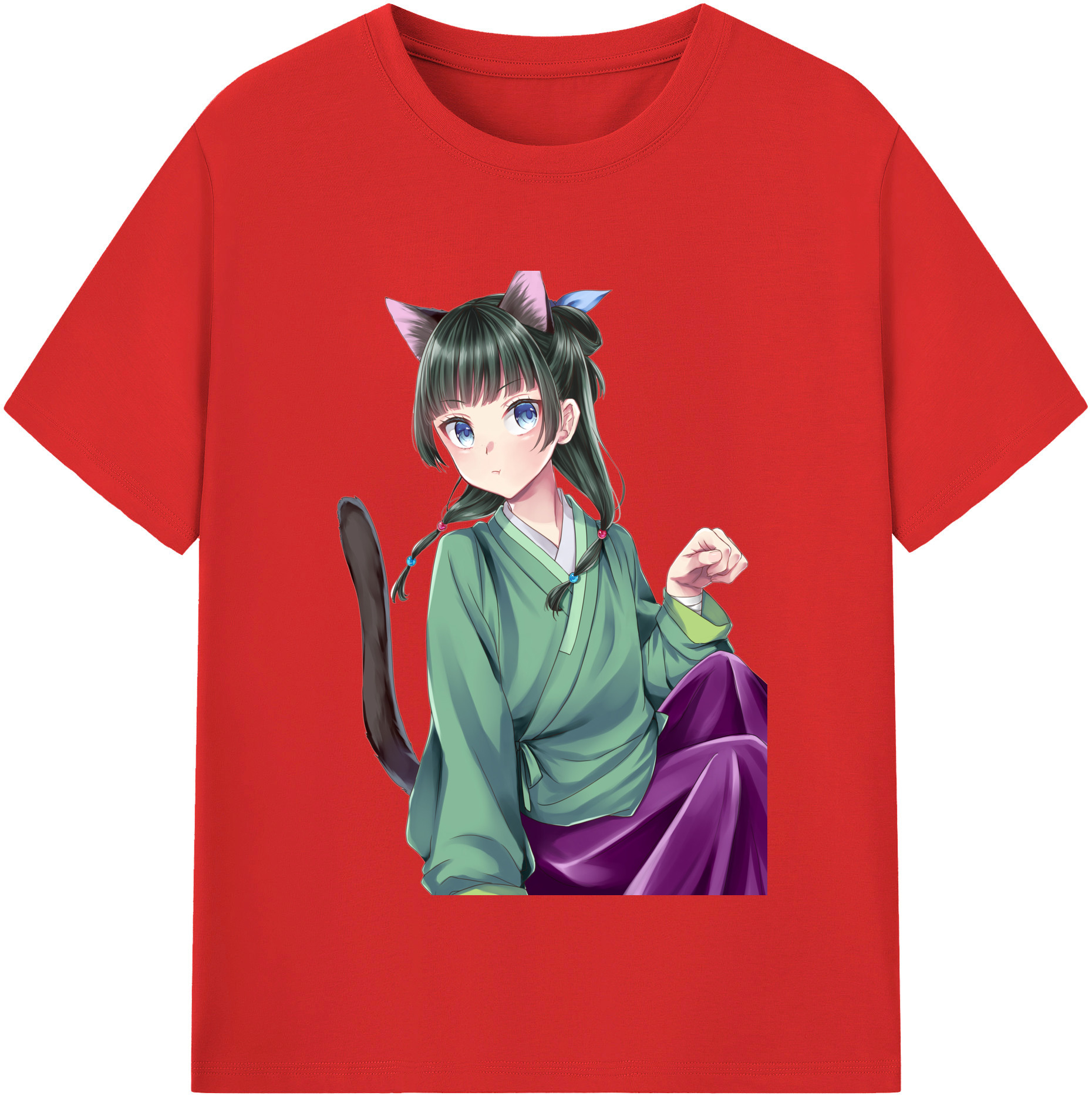 （画像用） 薬屋のひとりごと The Apothecary Diaries 綿100％半袖Tシャツ（フロントプリント）
