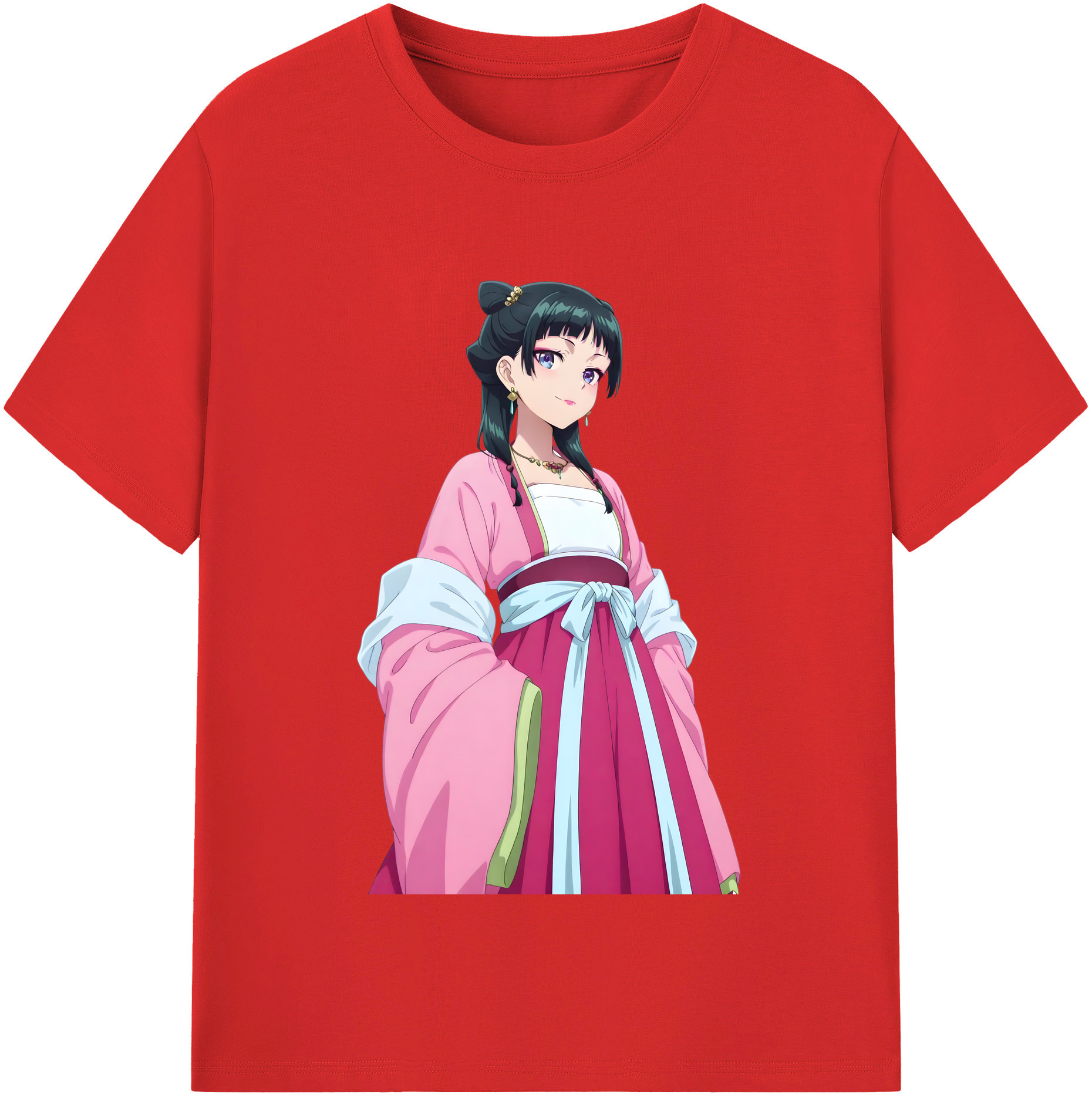 （画像用） 薬屋のひとりごと The Apothecary Diaries 綿100％半袖Tシャツ（フロントプリント）