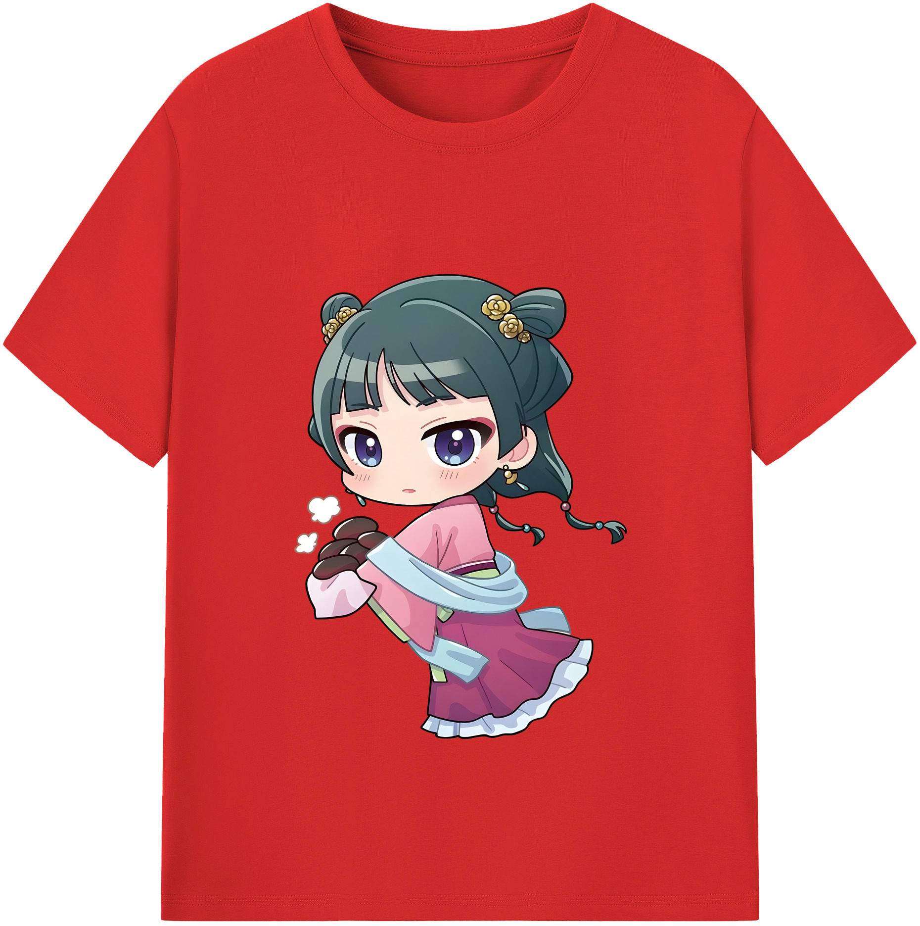 （画像用） 薬屋のひとりごと The Apothecary Diaries 綿100％半袖Tシャツ（フロントプリント）