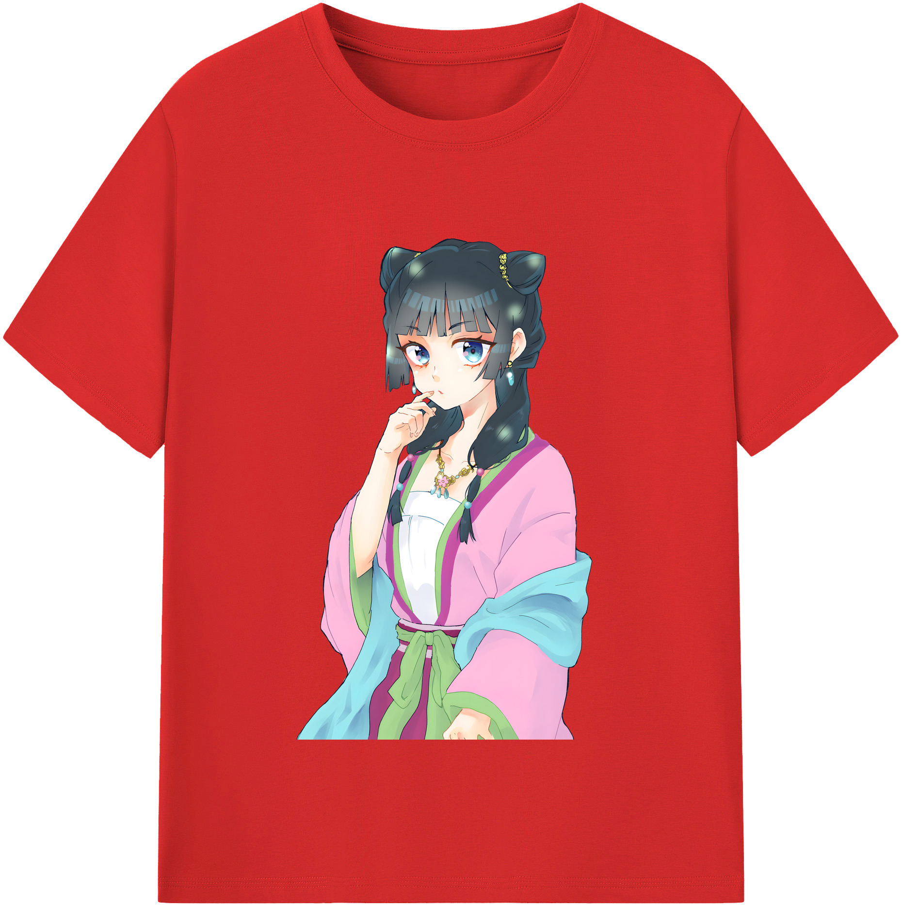 （画像用） 薬屋のひとりごと The Apothecary Diaries 綿100％半袖Tシャツ（フロントプリント）