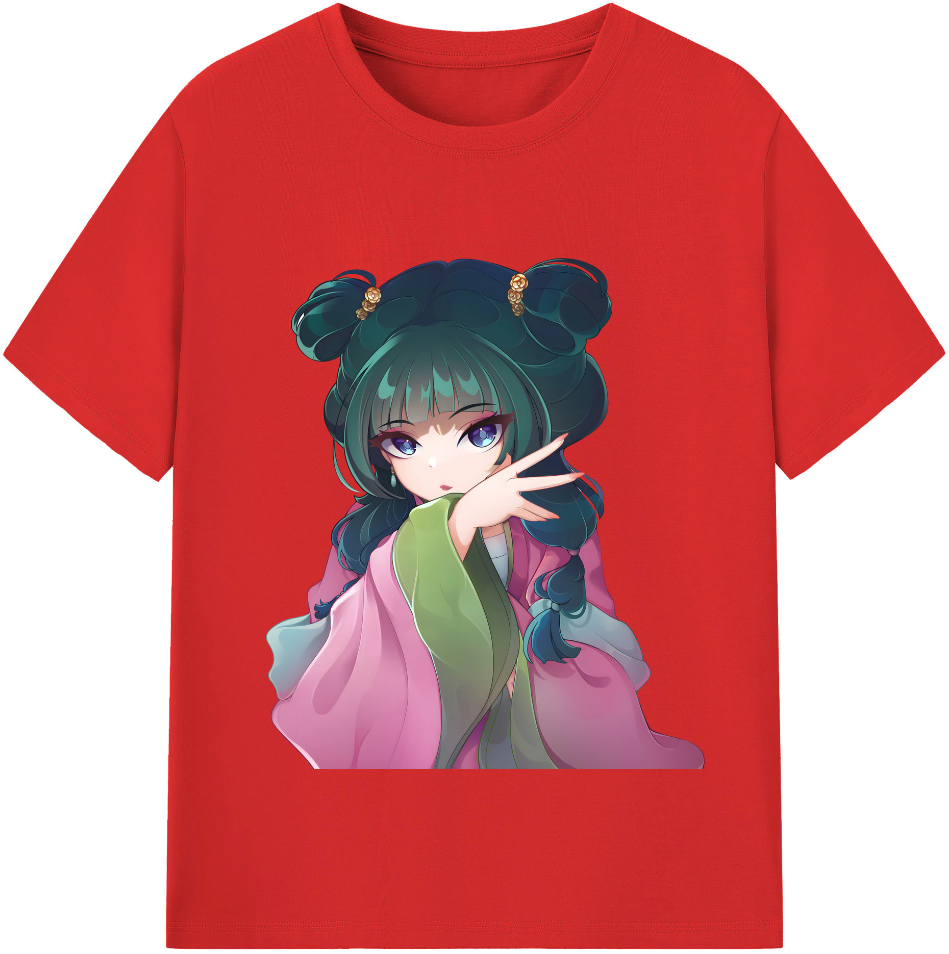 （画像用） 薬屋のひとりごと The Apothecary Diaries 綿100％半袖Tシャツ（フロントプリント）