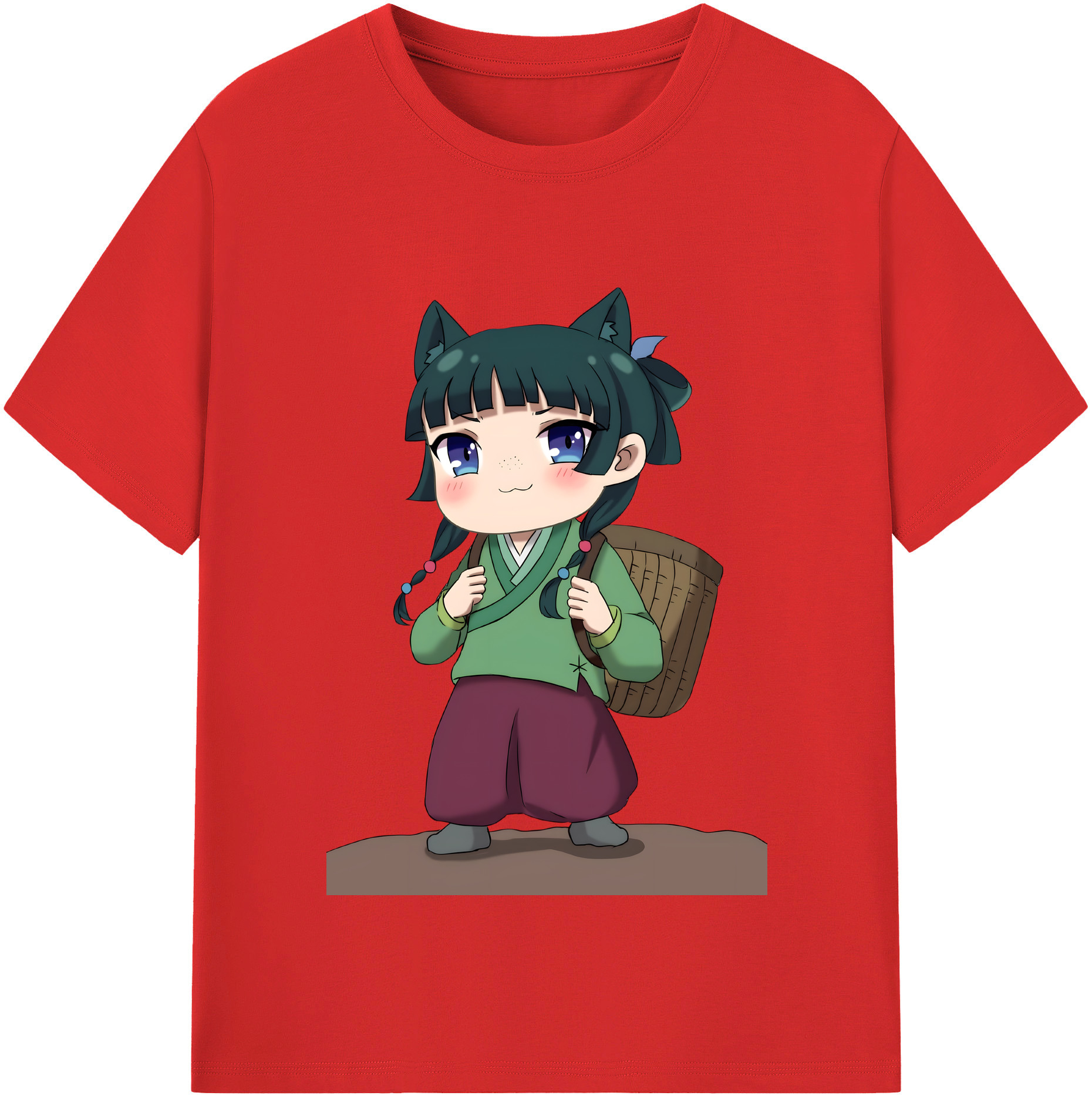 （画像用） 薬屋のひとりごと The Apothecary Diaries 綿100％半袖Tシャツ（フロントプリント）