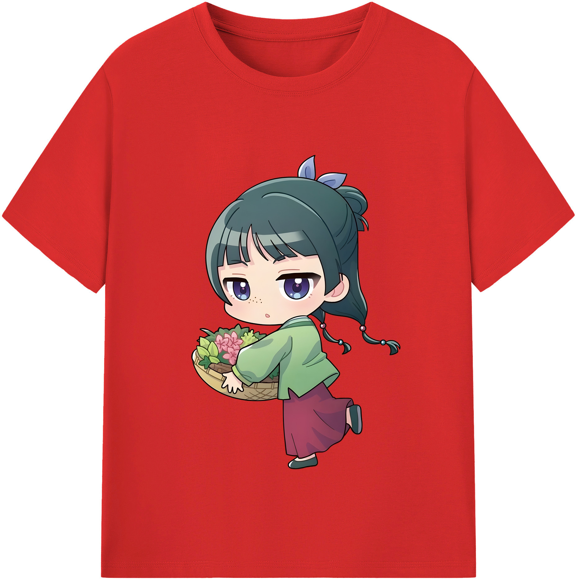 （画像用） 薬屋のひとりごと The Apothecary Diaries 綿100％半袖Tシャツ（フロントプリント）