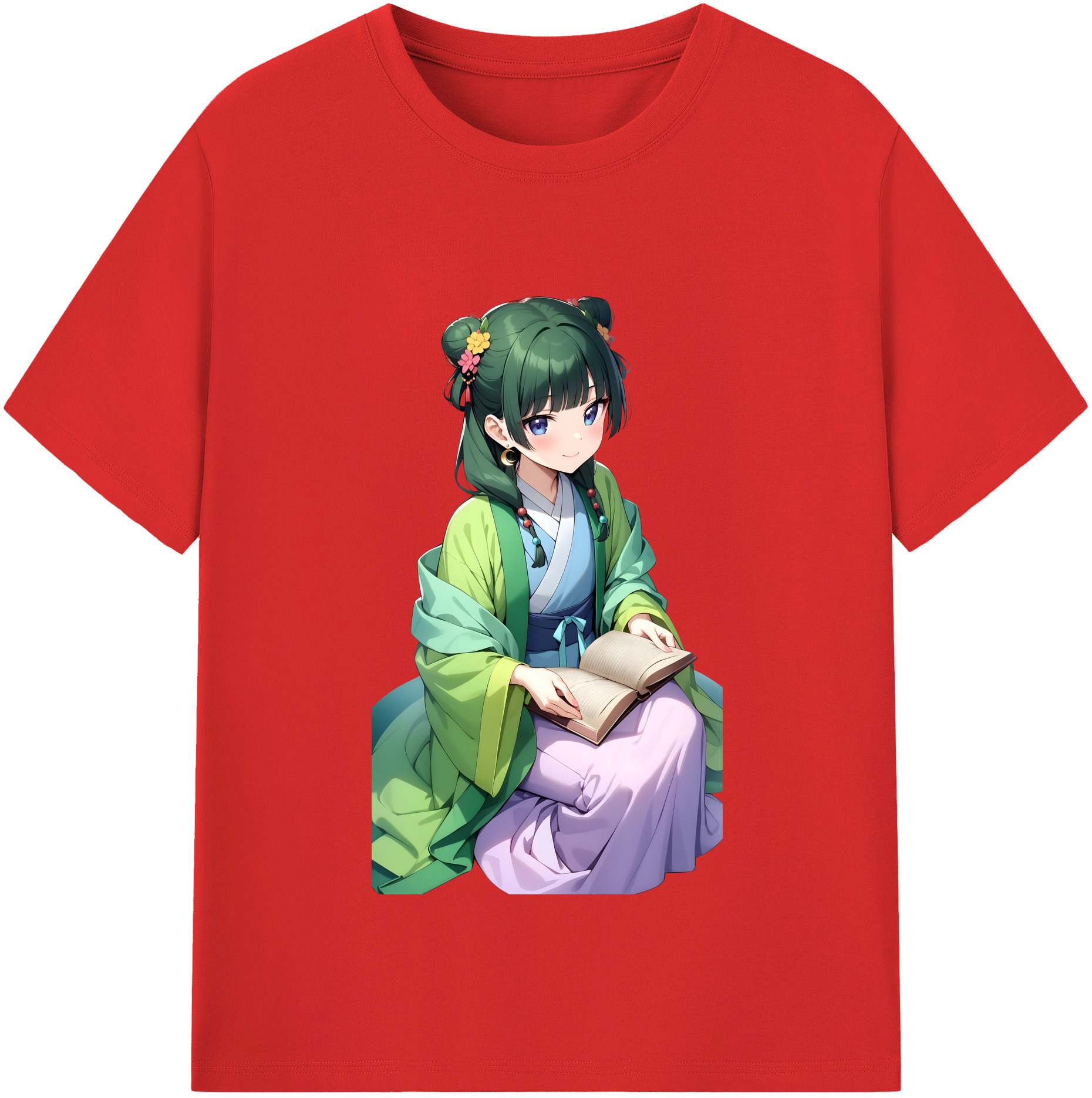 （画像用） 薬屋のひとりごと The Apothecary Diaries 綿100％半袖Tシャツ（フロントプリント）