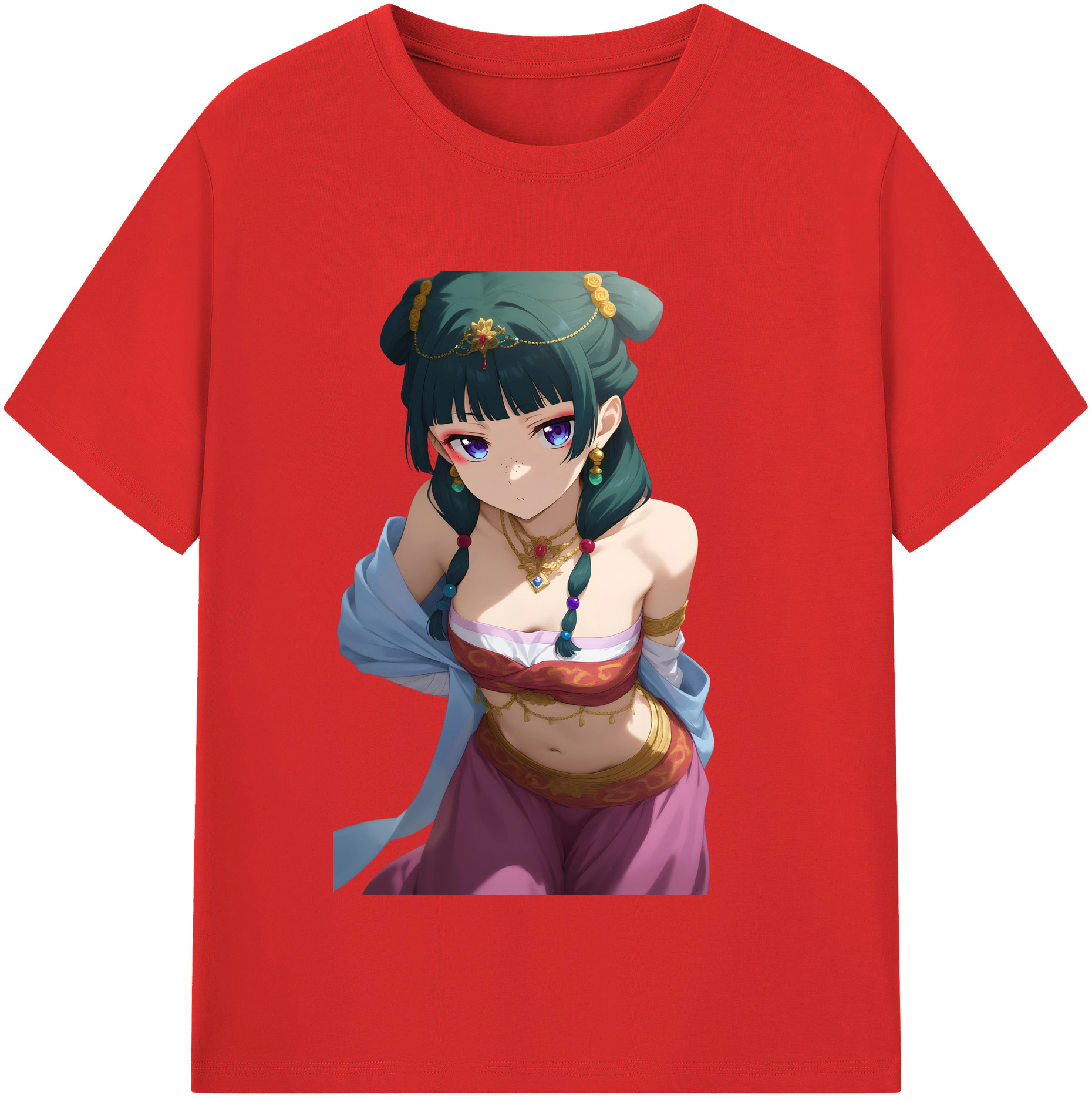 （画像用） 薬屋のひとりごと The Apothecary Diaries 綿100％半袖Tシャツ（フロントプリント）