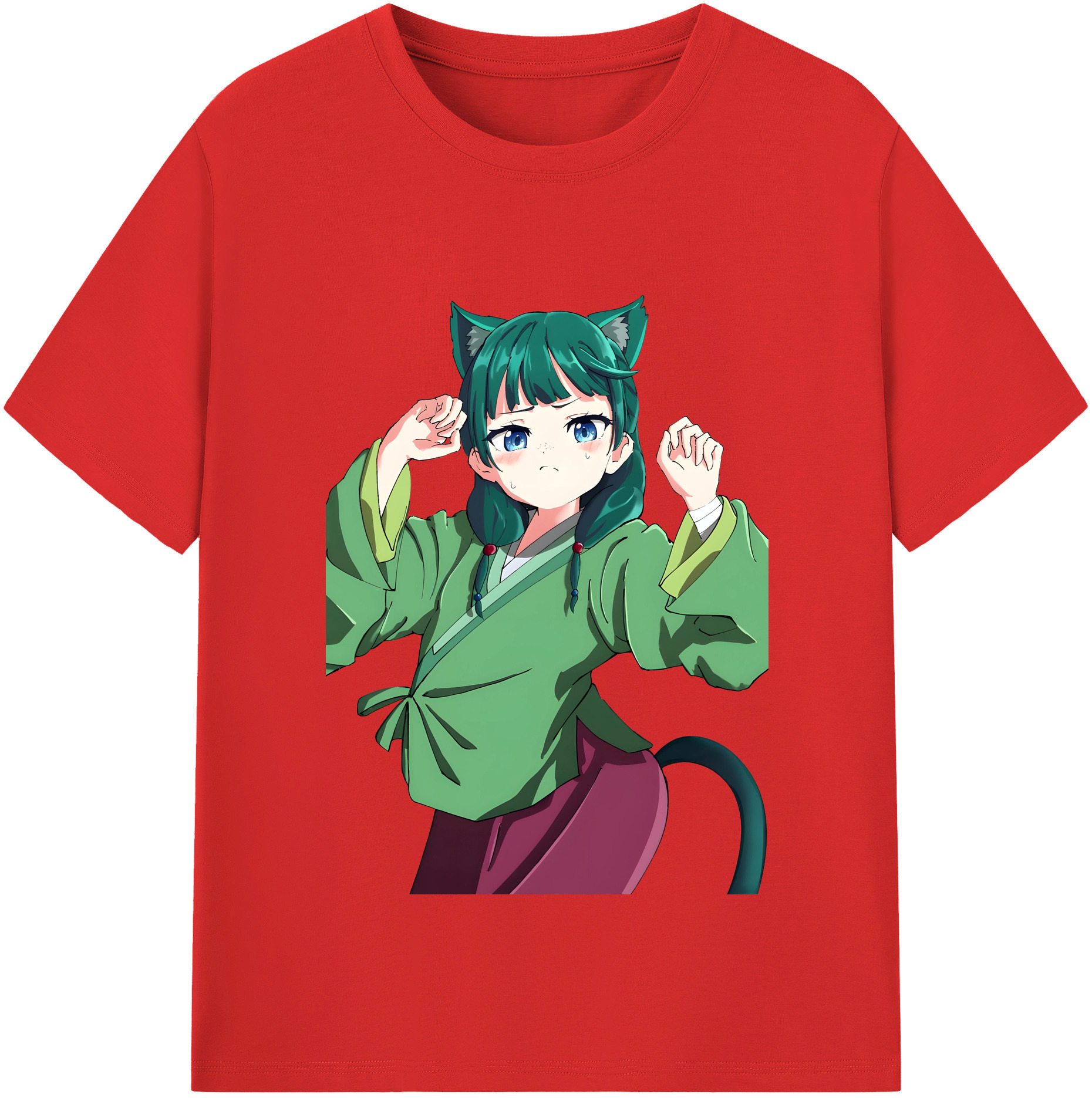 （画像用） 薬屋のひとりごと The Apothecary Diaries 綿100％半袖Tシャツ（フロントプリント）