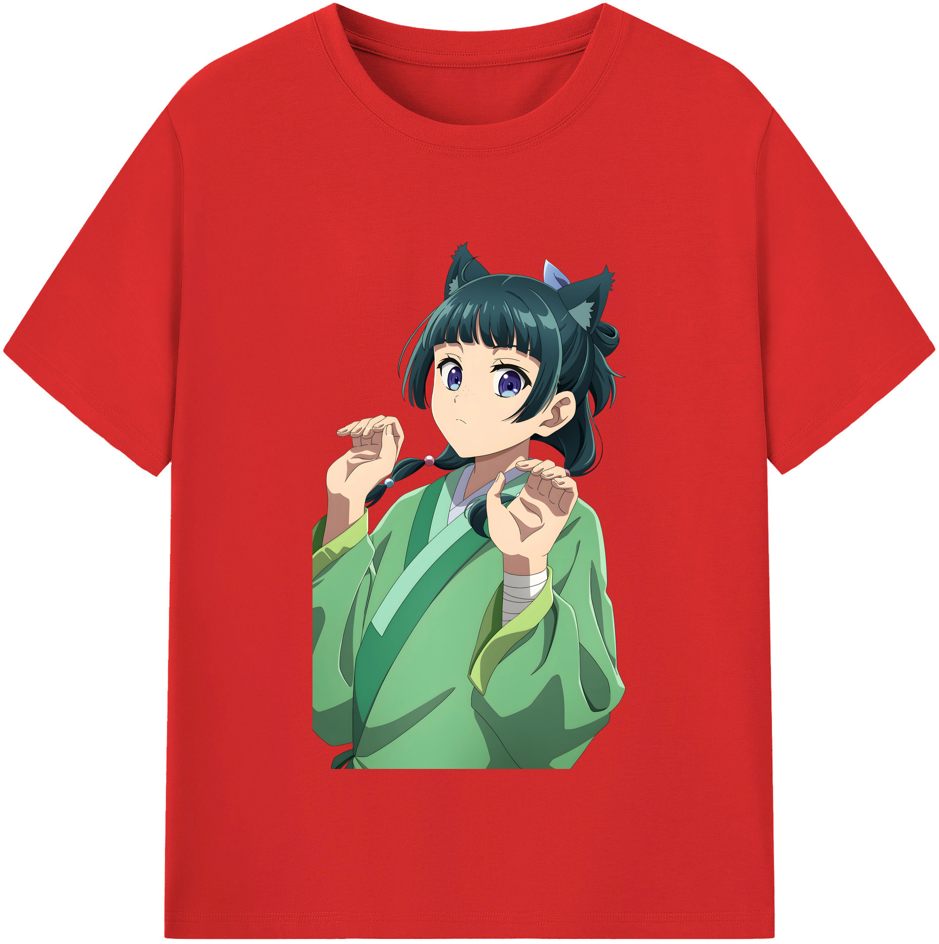 （画像用） 薬屋のひとりごと The Apothecary Diaries 綿100％半袖Tシャツ（フロントプリント）