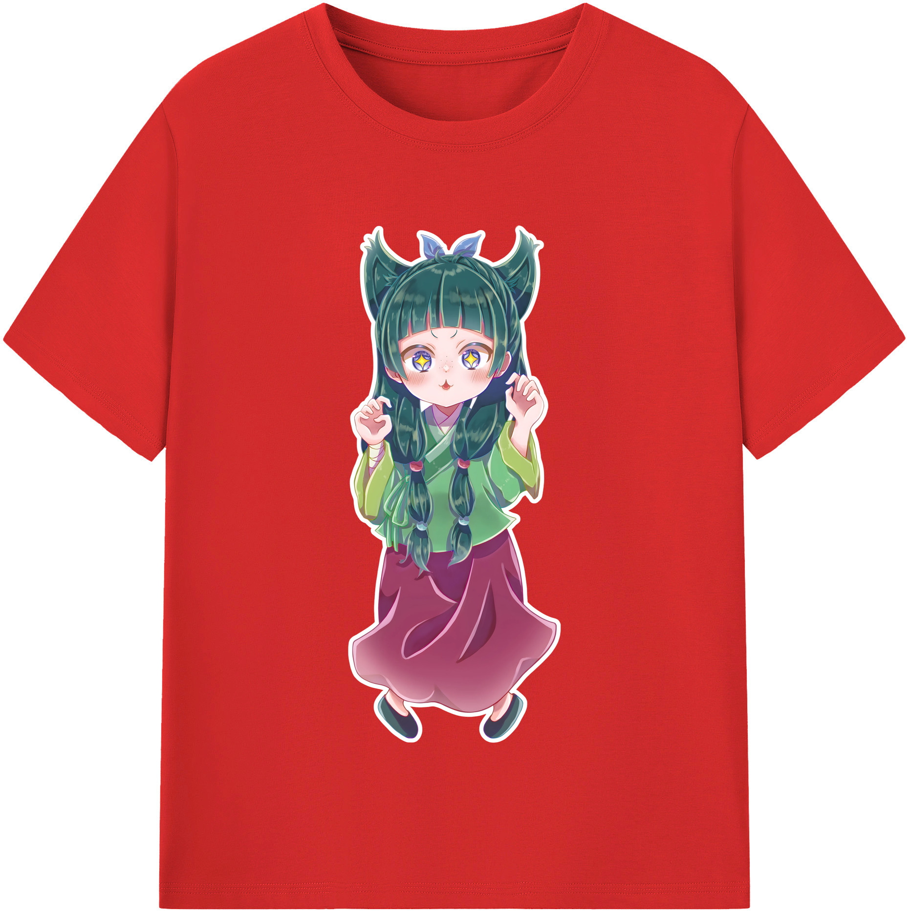 （画像用） 薬屋のひとりごと The Apothecary Diaries 綿100％半袖Tシャツ（フロントプリント）