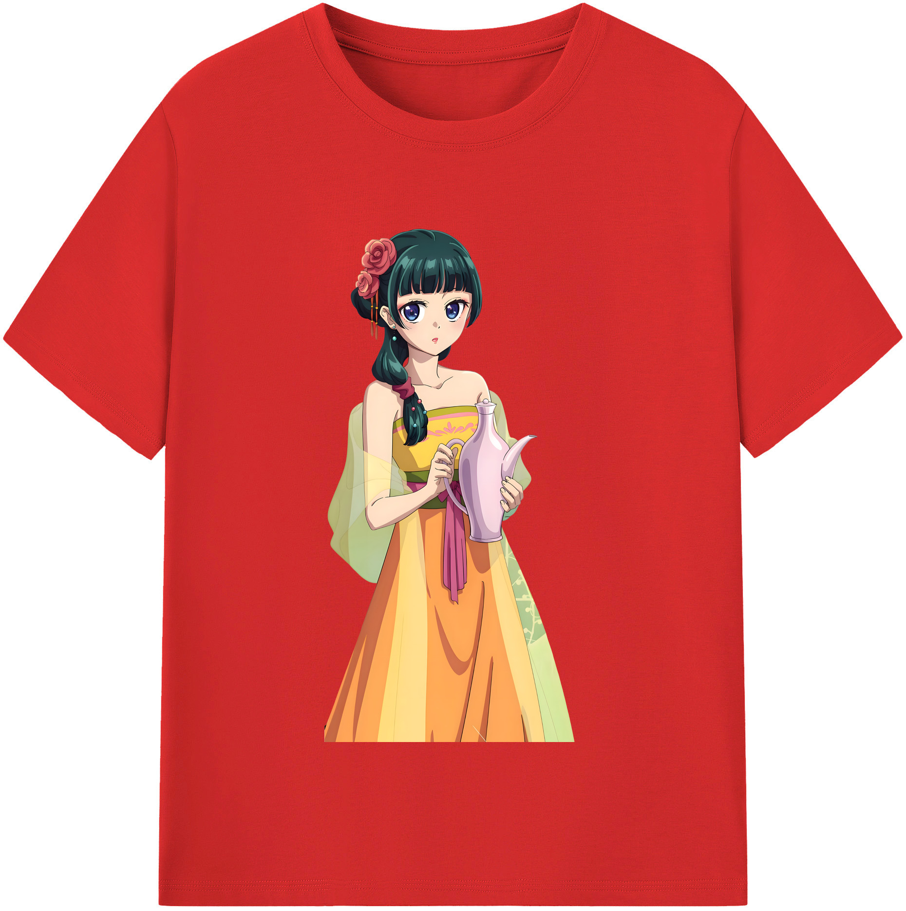 （画像用） 薬屋のひとりごと The Apothecary Diaries 綿100％半袖Tシャツ（フロントプリント）