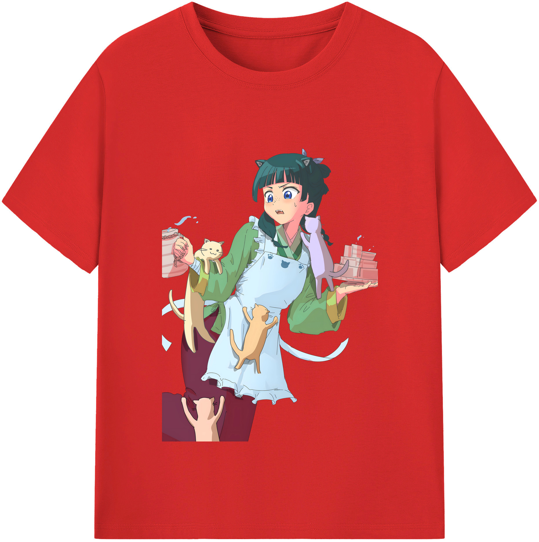 （画像用） 薬屋のひとりごと The Apothecary Diaries 綿100％半袖Tシャツ（フロントプリント）