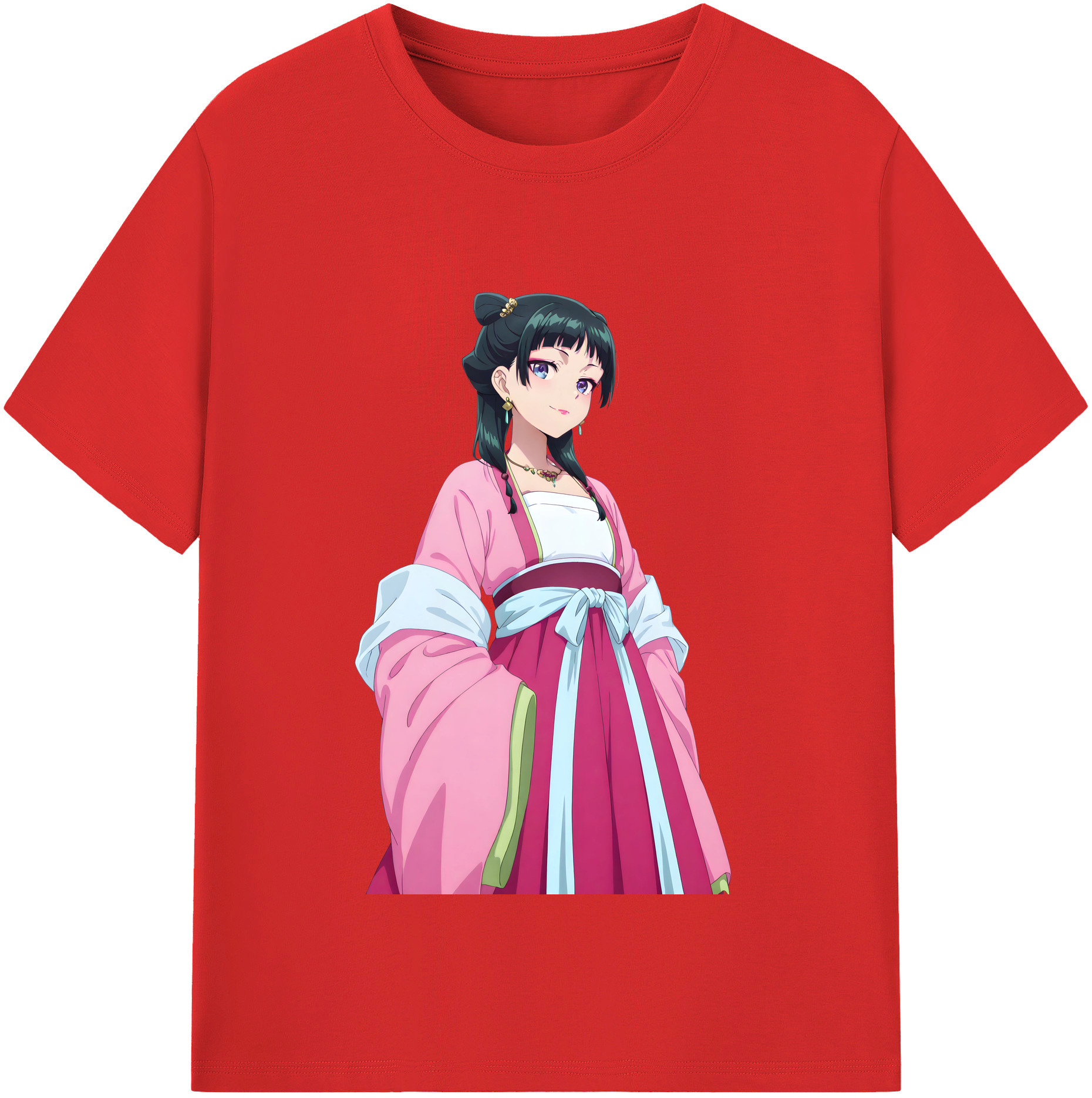 （画像用） 薬屋のひとりごと The Apothecary Diaries 綿100％半袖Tシャツ（フロントプリント）