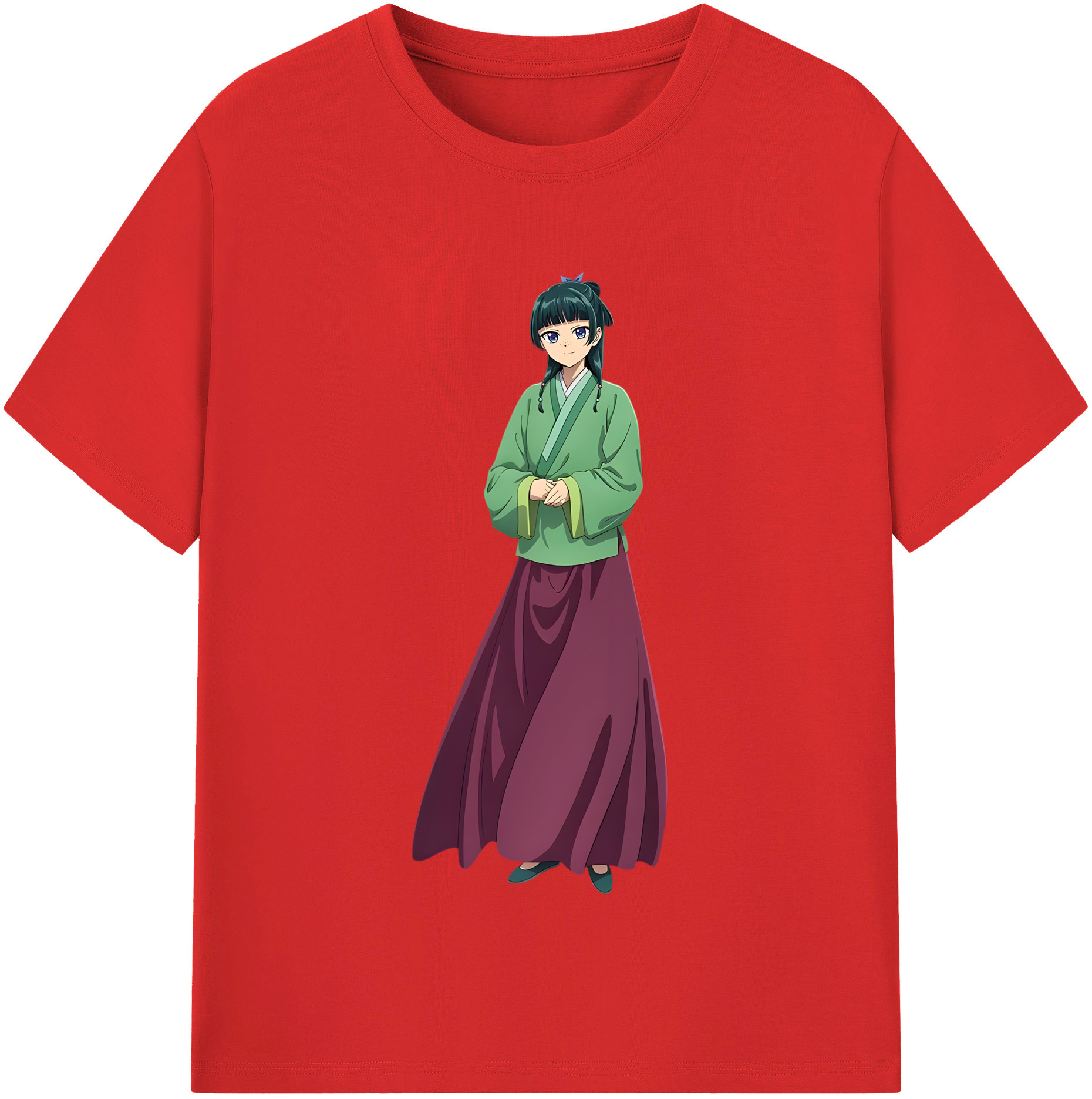 （画像用） 薬屋のひとりごと The Apothecary Diaries 綿100％半袖Tシャツ（フロントプリント）