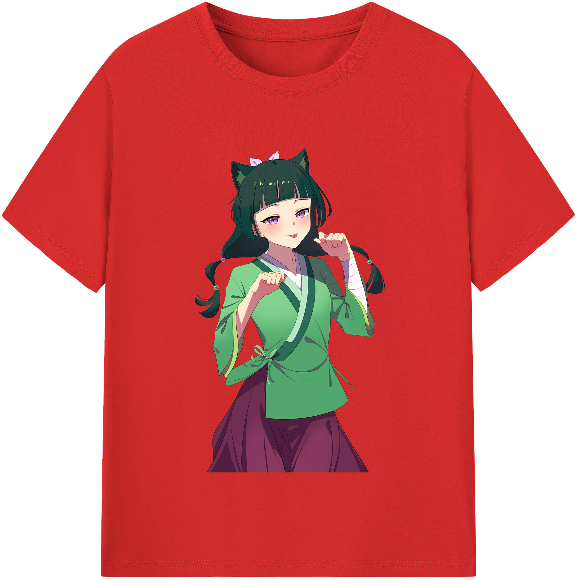 （画像用） 薬屋のひとりごと The Apothecary Diaries 綿100％半袖Tシャツ（フロントプリント）