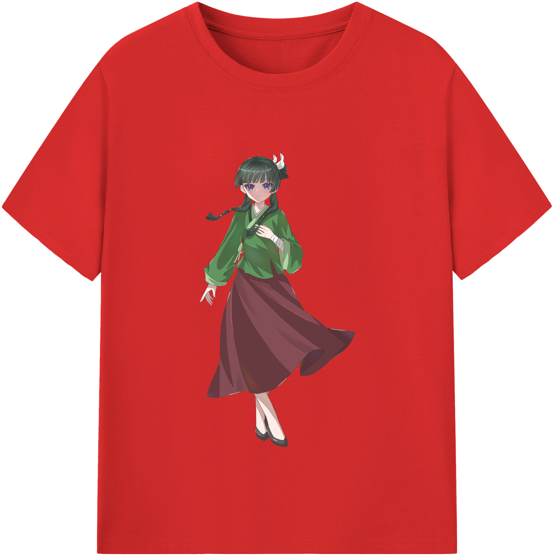 （画像用） 薬屋のひとりごと The Apothecary Diaries 綿100％半袖Tシャツ（フロントプリント）