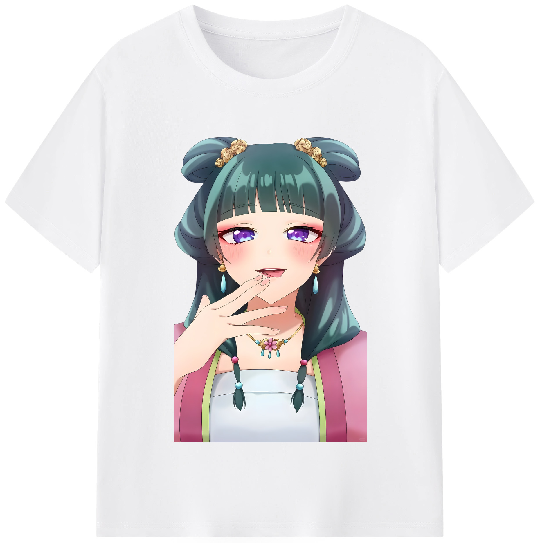 （画像用） 薬屋のひとりごと The Apothecary Diaries 綿100％半袖Tシャツ（フロントプリント）