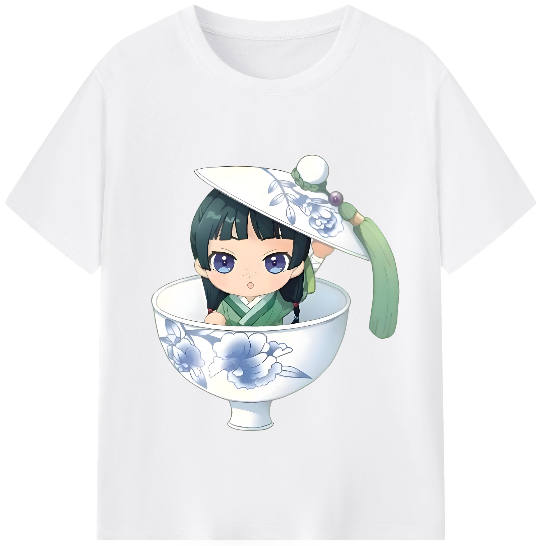 （画像用） 薬屋のひとりごと The Apothecary Diaries 綿100％半袖Tシャツ（フロントプリント）
